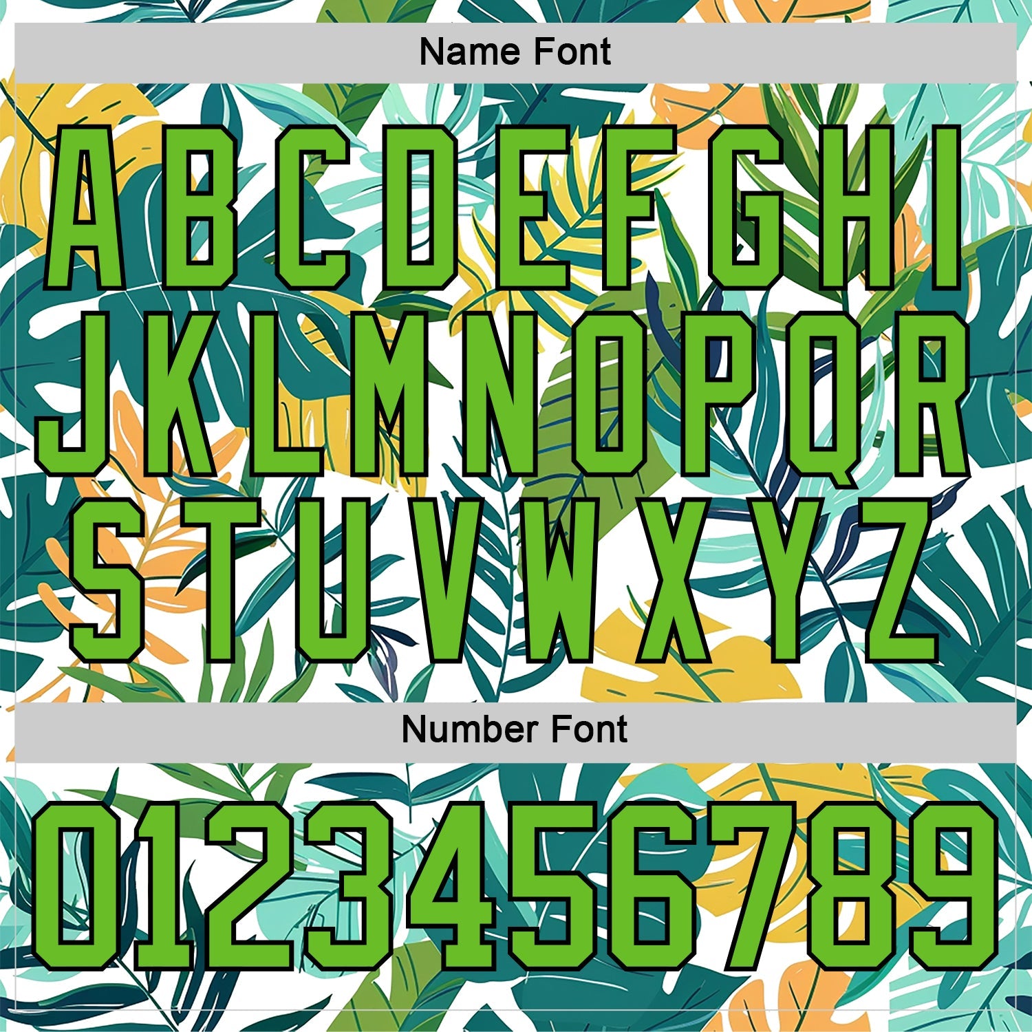Custom Yellow Aurora Green Black-White Hawaii Tropical Palm Trees Hockey Lace Neck Jersey view 5