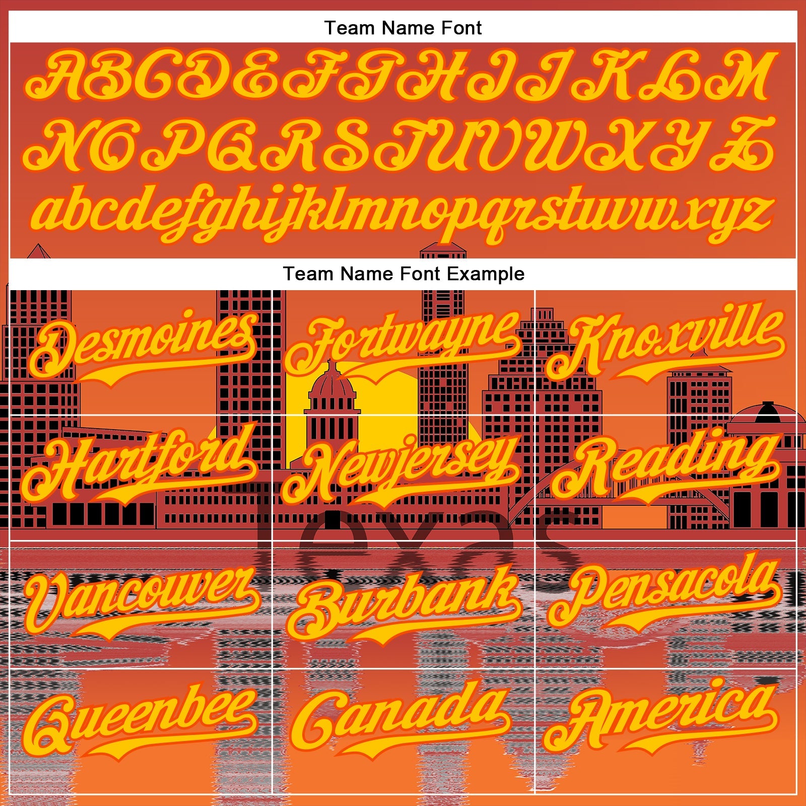 Custom Orange Yellow Dallas Texas Sunset Cityscape Landmark City Symbol Authentic Baseball Jersey view 4