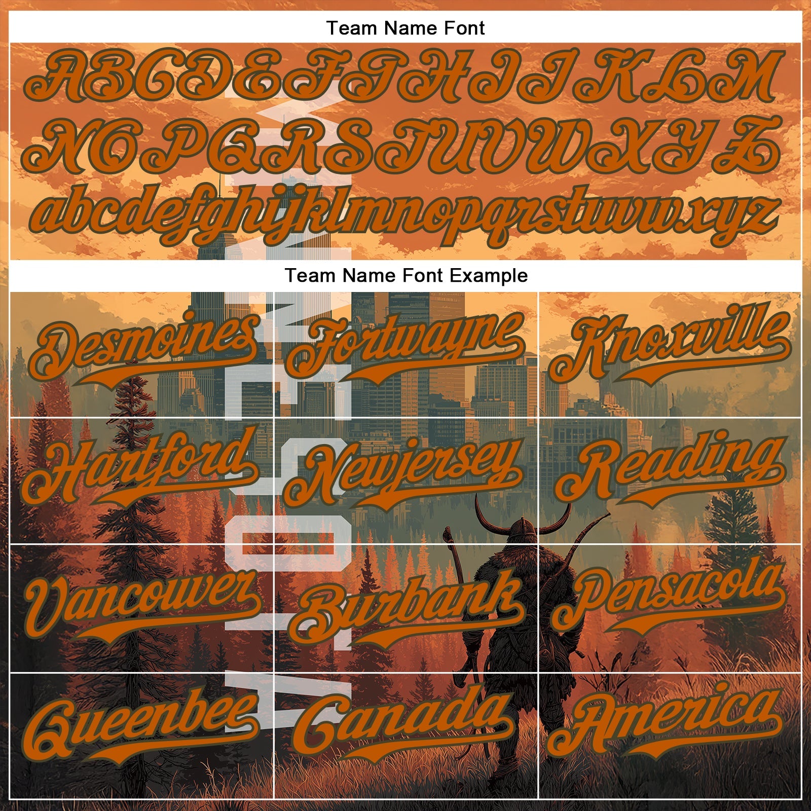 Custom Texas Orange Olive Minnesota Sunset Cityscape Vikings City Symbol Authentic Baseball Jersey view 4