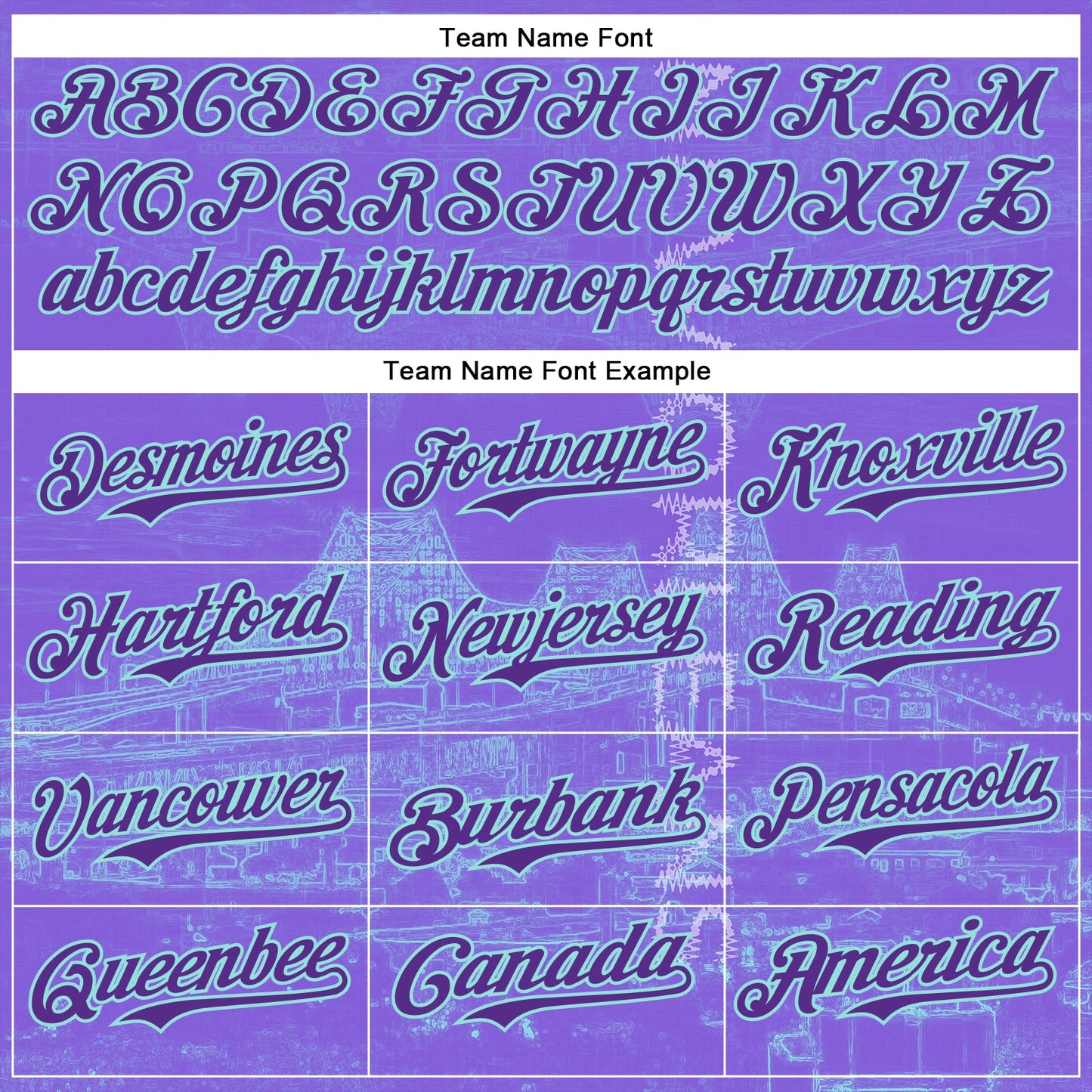Custom Purple Ice Blue New Orleans Louisiana Mississippi River Bridge Cityscape City Symbol Authentic Baseball Jersey view 4