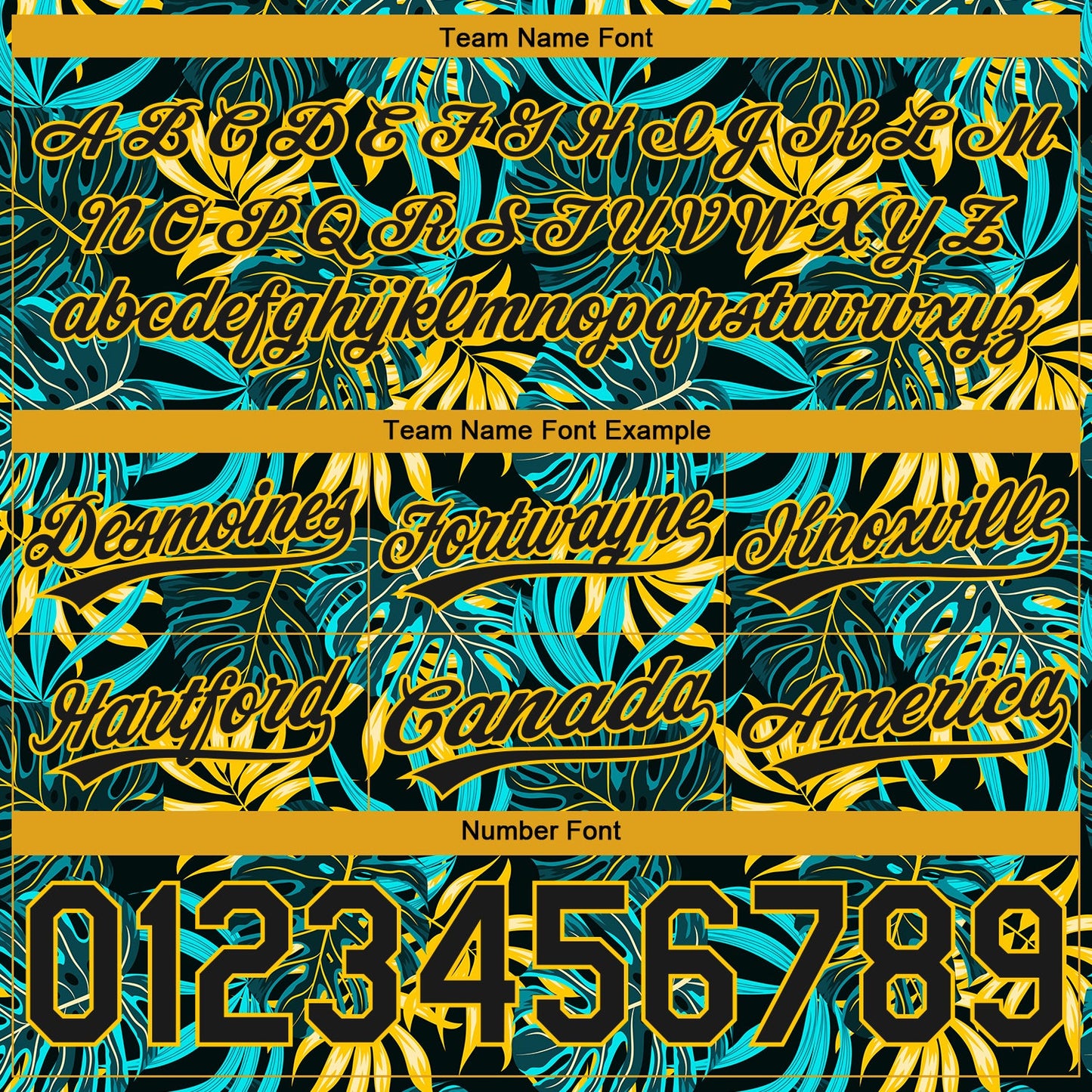 Custom Black Yellow 3D Pattern Tropical Plants Authentic Basketball Shorts view 3