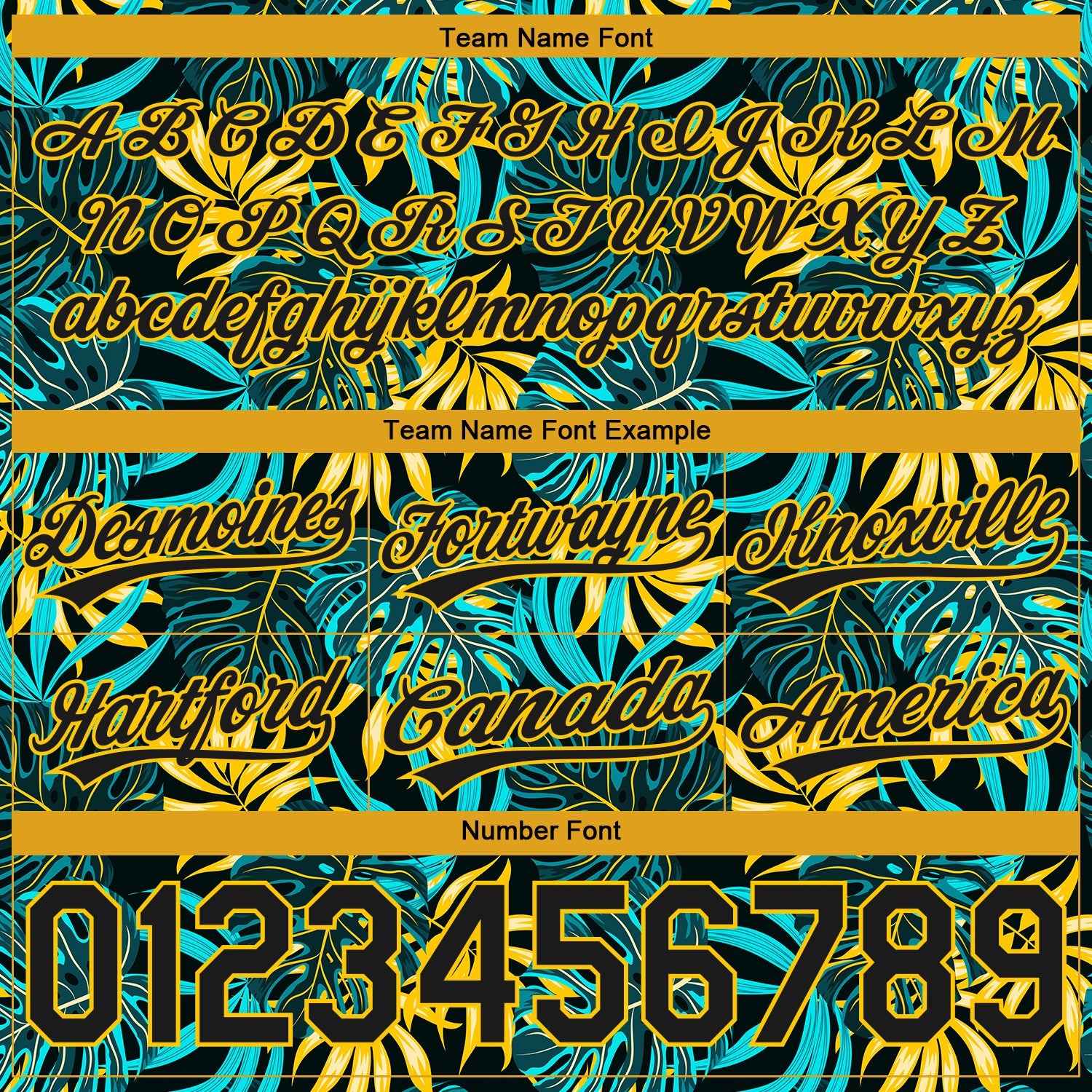 Custom Black Yellow 3D Pattern Tropical Plants Authentic Basketball Shorts view 3