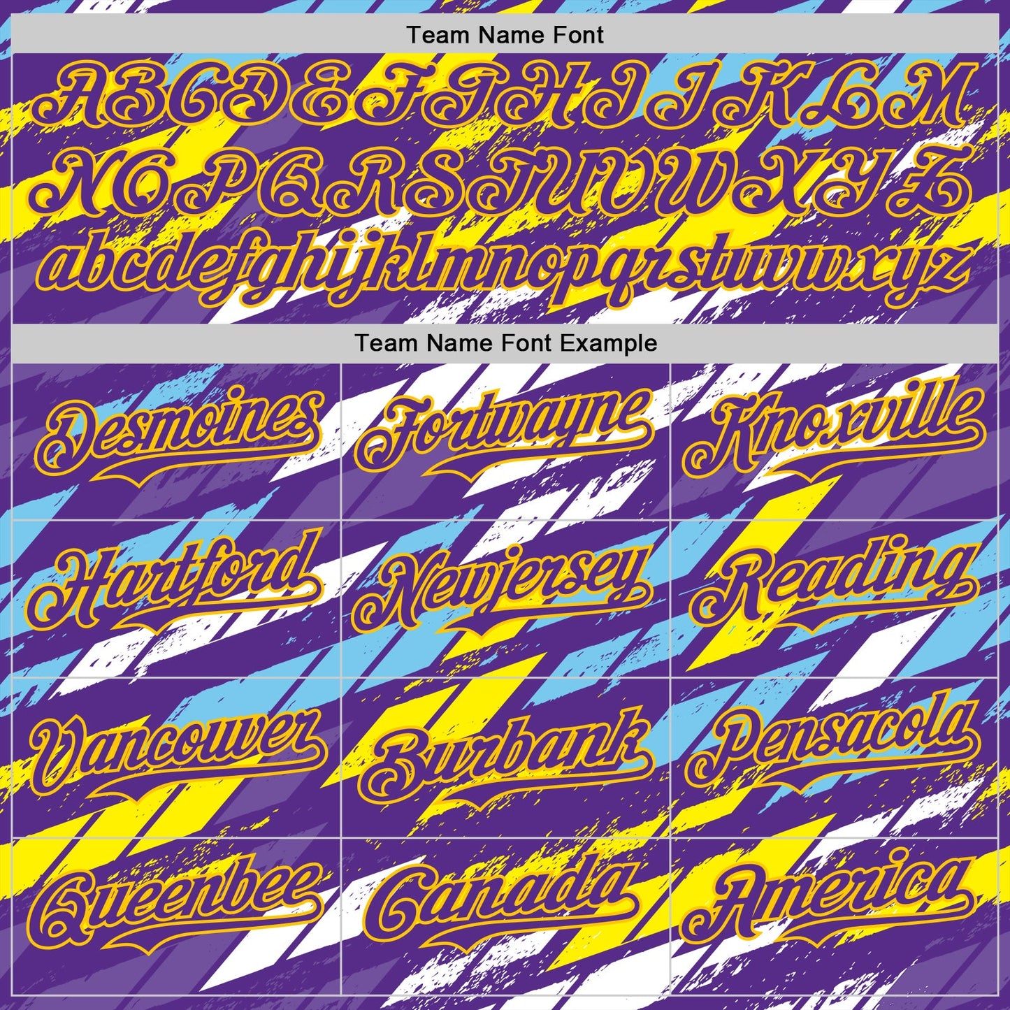 Custom Purple Yellow-Blue Car Racing Formula Auto Motorsport Authentic Baseball Jersey view 4