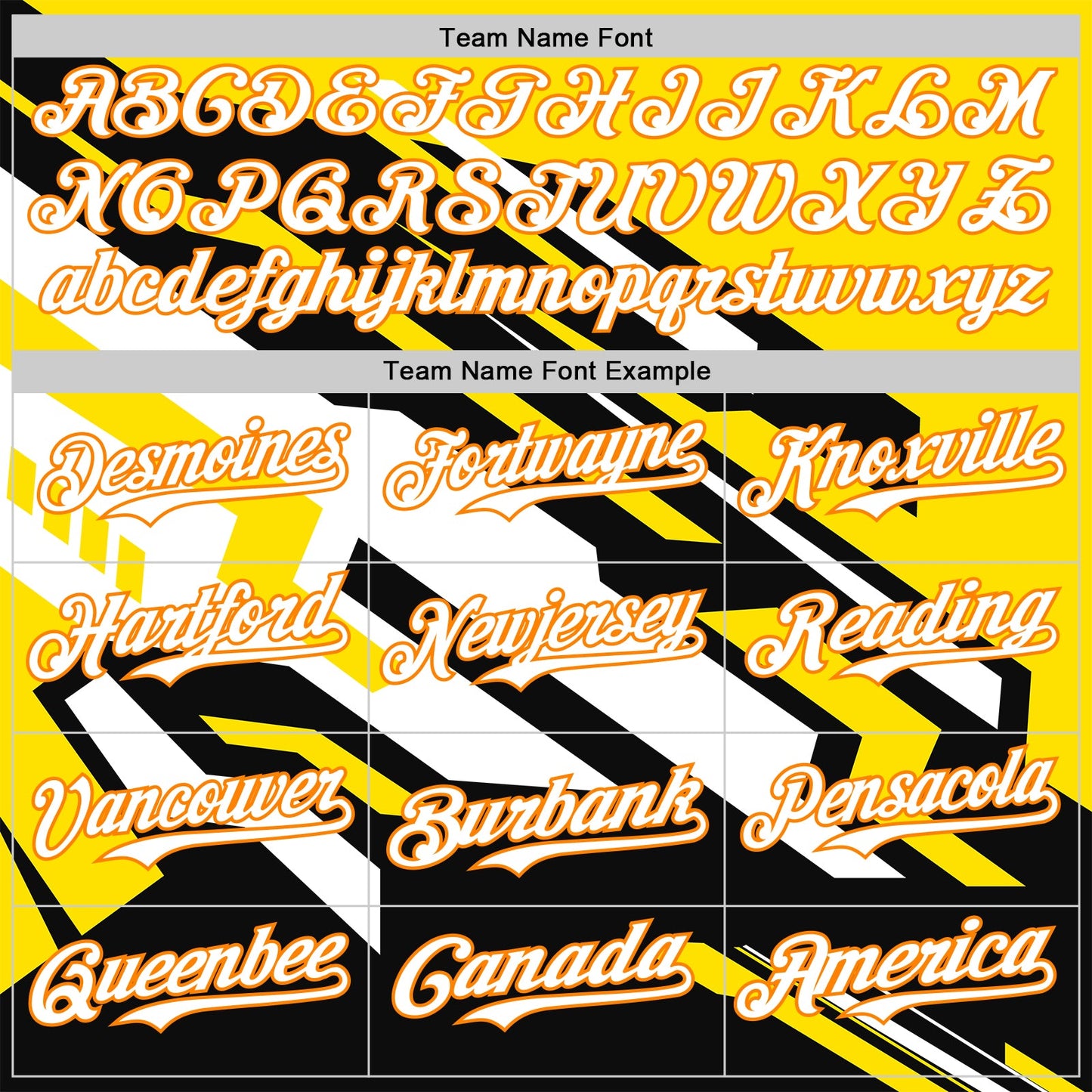 Custom Black White Bay Orange-Yellow Car Racing Formula Auto Motorsport Authentic Baseball Jersey view 4