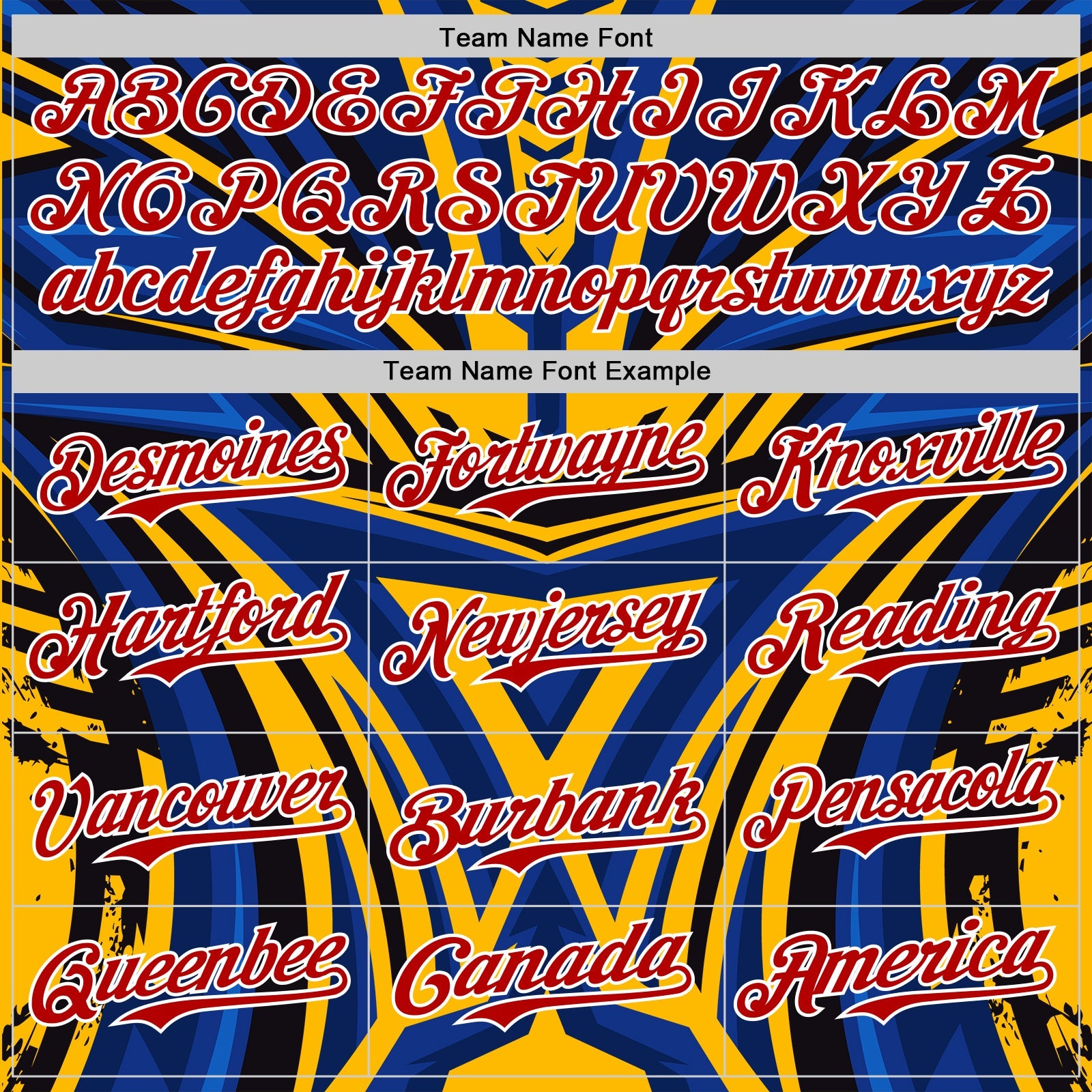 Custom Gold Red White Blue-Black Car Racing Formula Auto Motorsport Authentic Baseball Jersey view 4