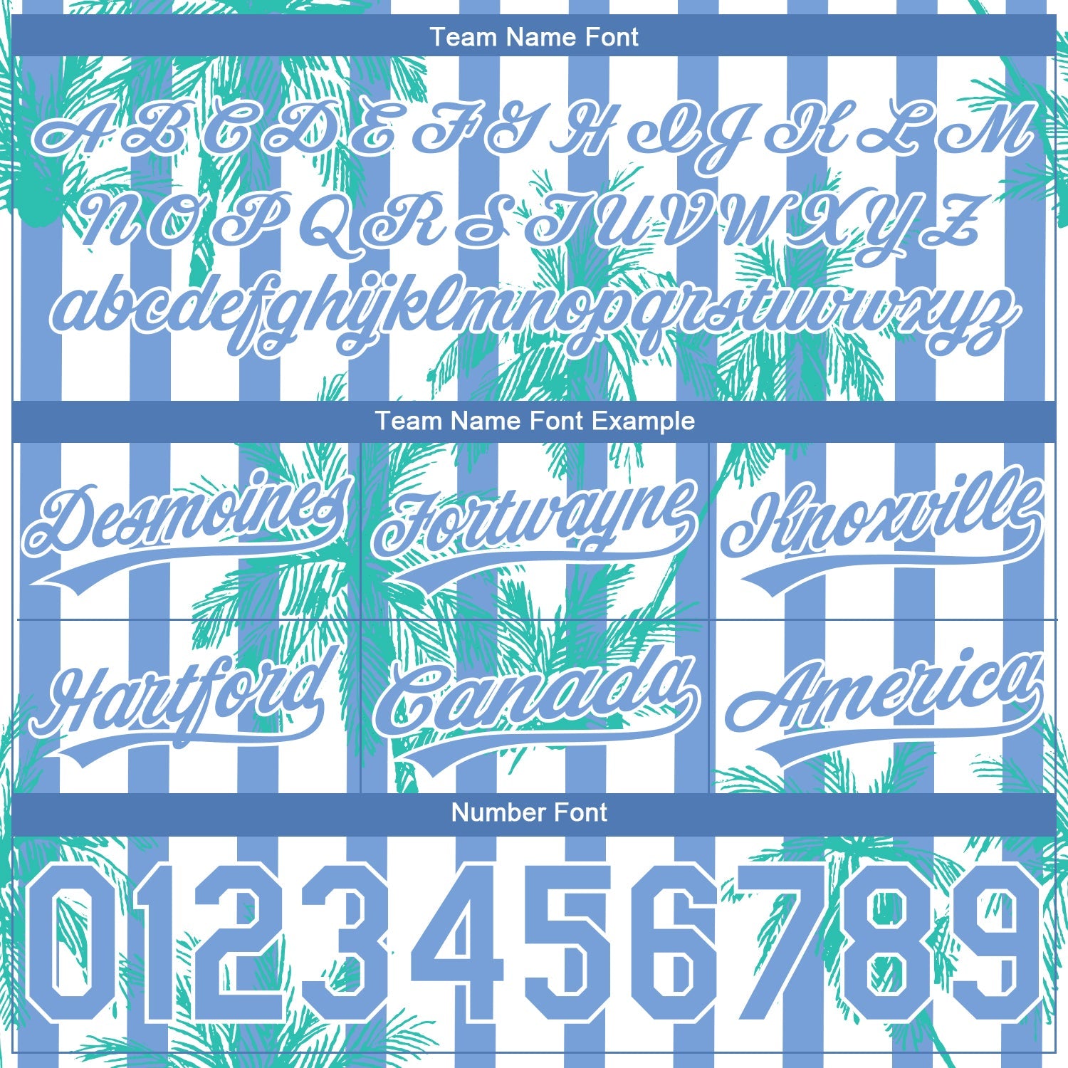 Custom White Light Blue 3D Pattern Hawaii Palm Trees Argentina Authentic Basketball Shorts view 3