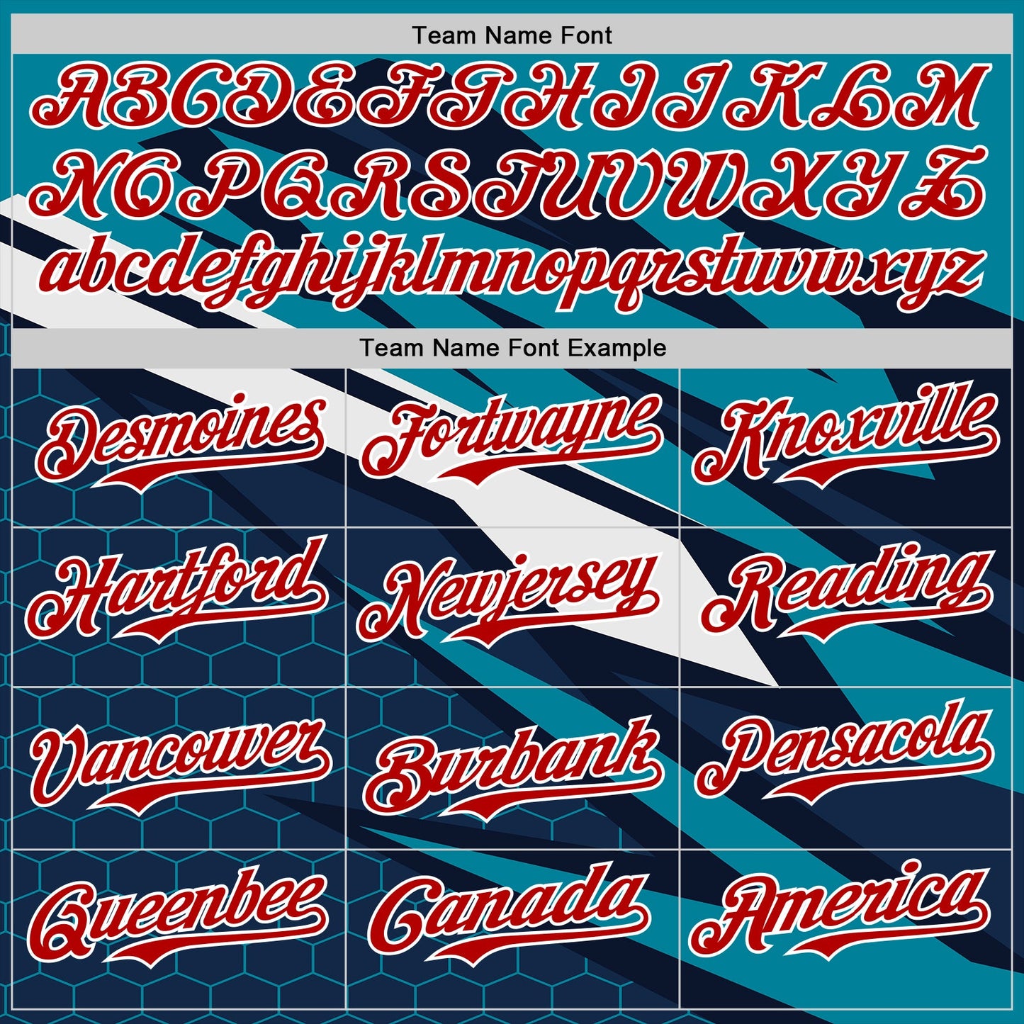 Custom Teal Red White-Navy Car Racing Formula Auto Motorsport Authentic Baseball Jersey view 4