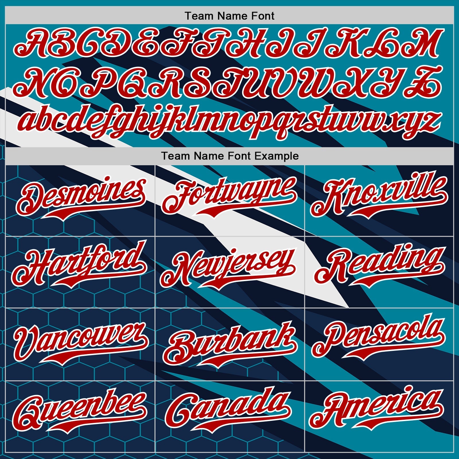 Custom Teal Red White-Navy Car Racing Formula Auto Motorsport Authentic Baseball Jersey view 4