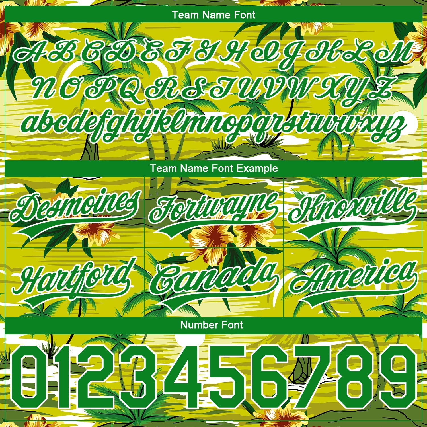 Custom Neon Green Grass Green-White 3D Pattern Tropical Hawaii Palm Trees Authentic Basketball Shorts view 3