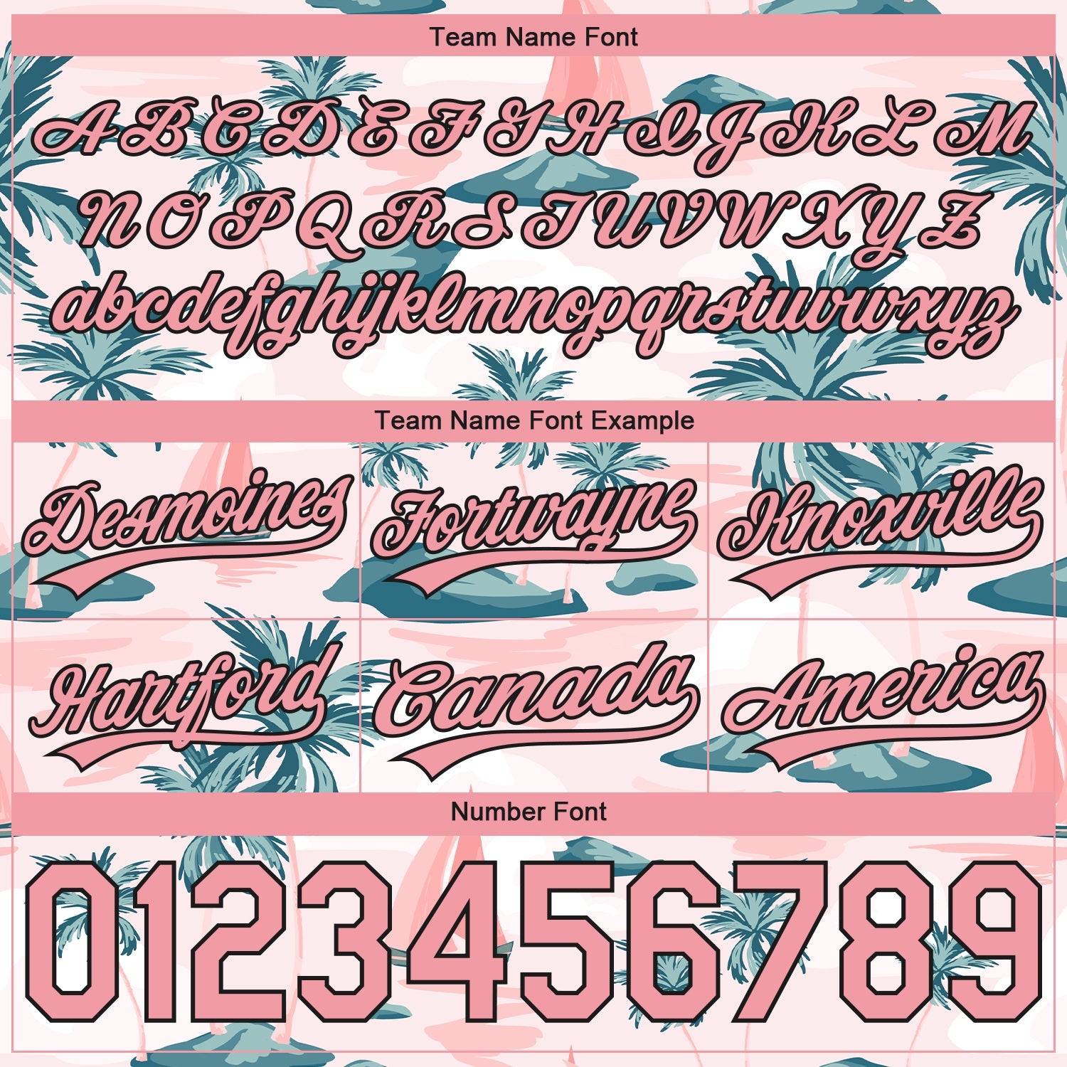 Custom Light Pink Medium Pink-Black 3D Pattern Hawaii Palm Trees And Island Authentic Basketball Shorts view 3