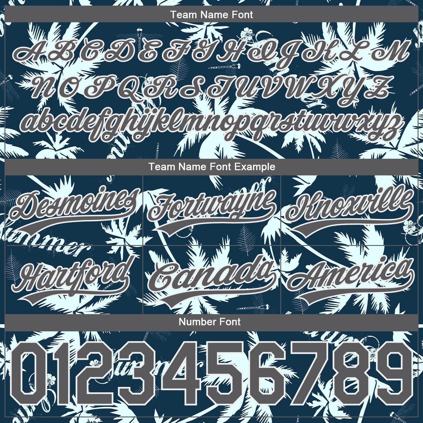 Custom Navy Steel Gray-White 3D Pattern Hawaii Palm Trees Authentic Basketball Shorts view 3
