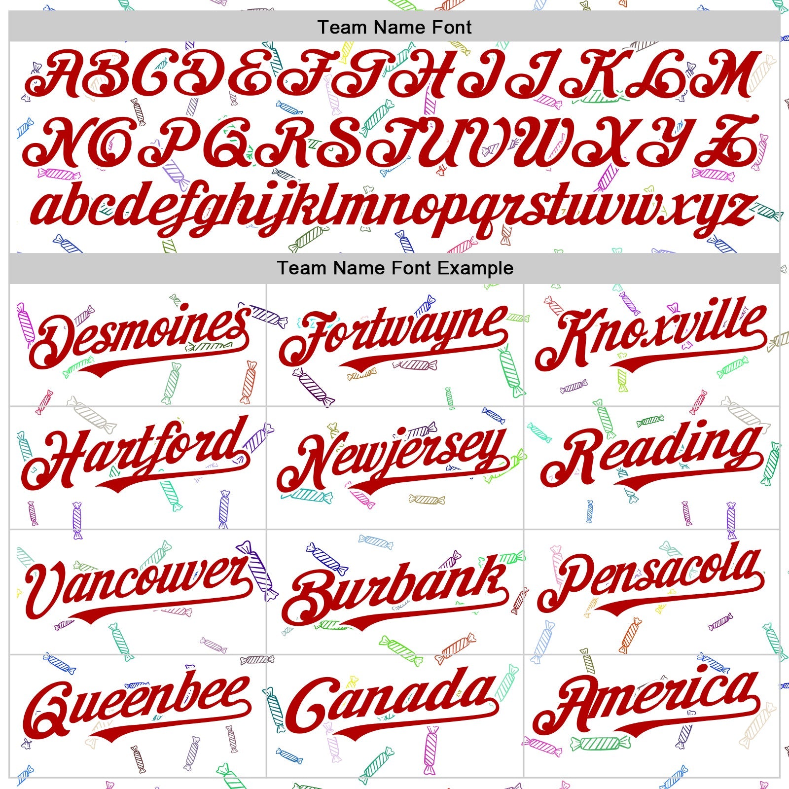 Custom White Red Foodie Candy Sweets Authentic Baseball Jersey view 4