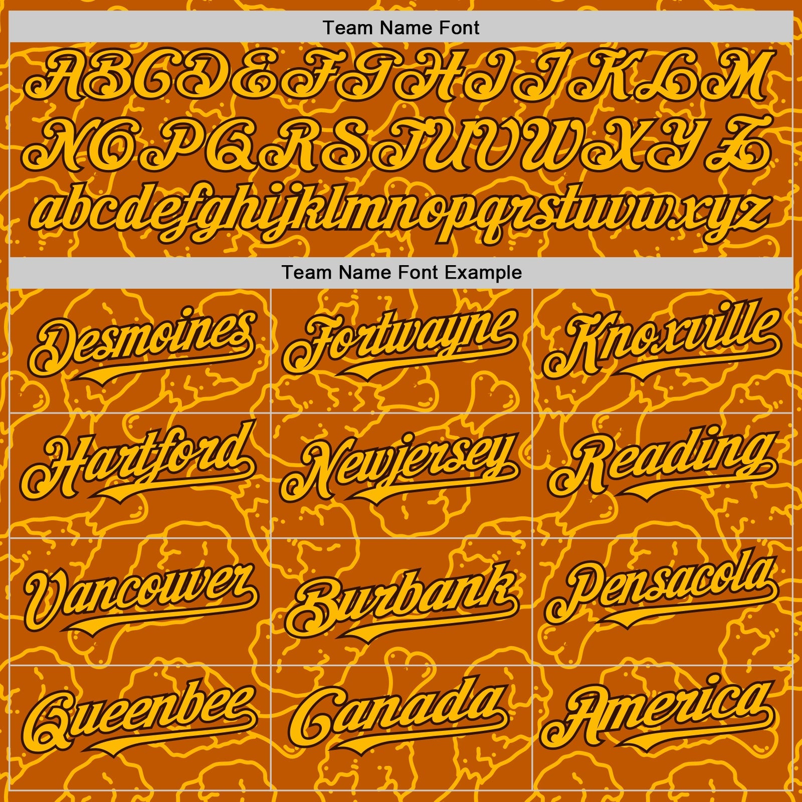 Custom Texas Orange Gold-Black Foodie Fast Food Fried Chicken Authentic Baseball Jersey view 4