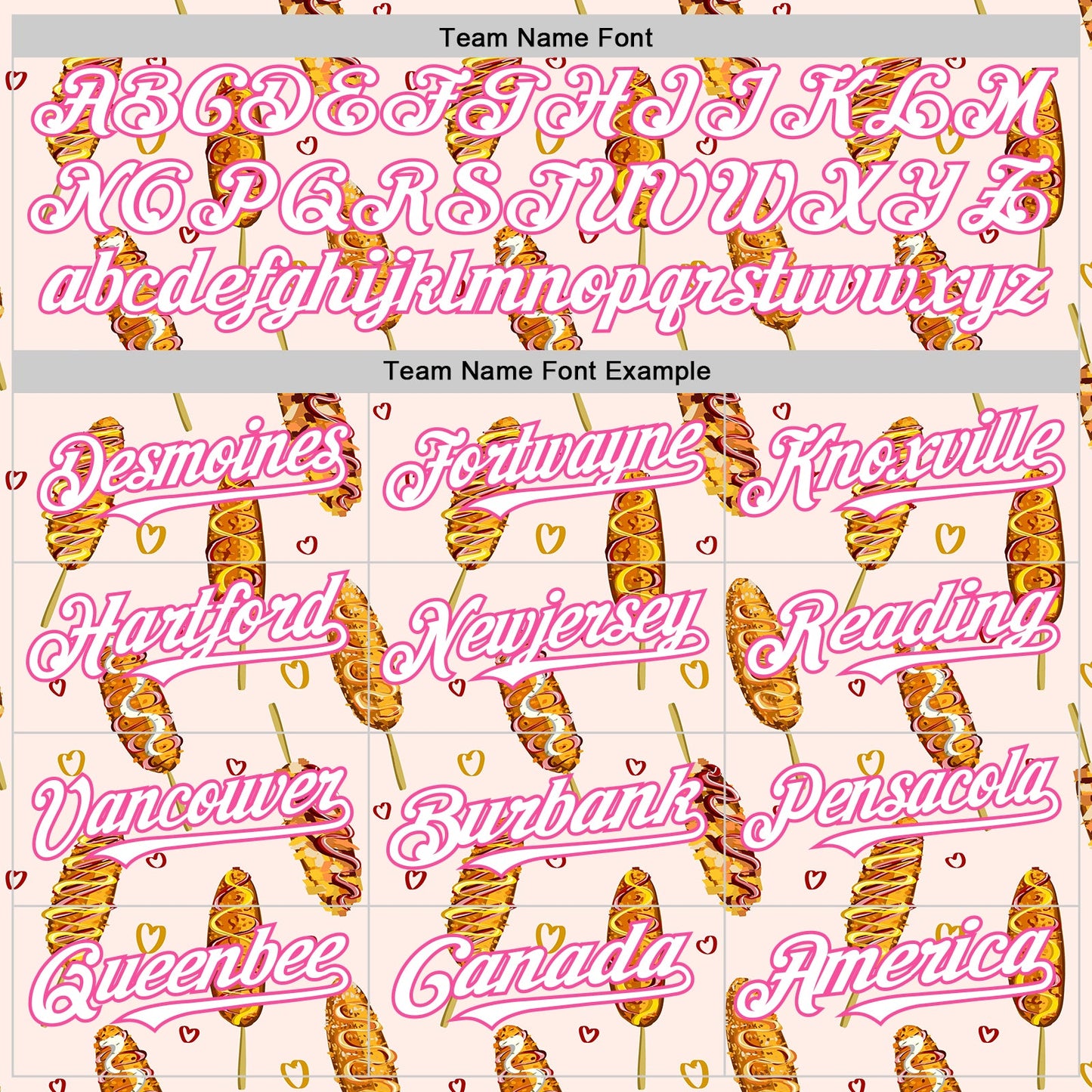 Custom Light Pink White-Pink Foodie Asian Corndog Authentic Baseball Jersey view 4