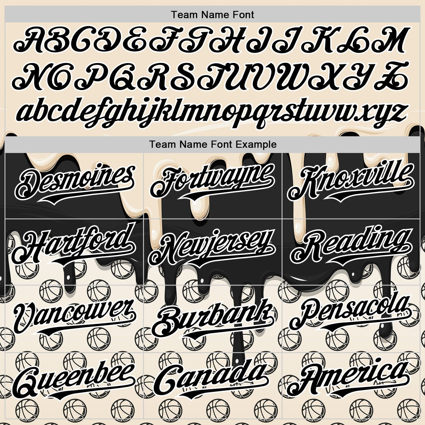Custom Cream Black-White Foodie Dripping Ice Cream Authentic Baseball Jersey view 4