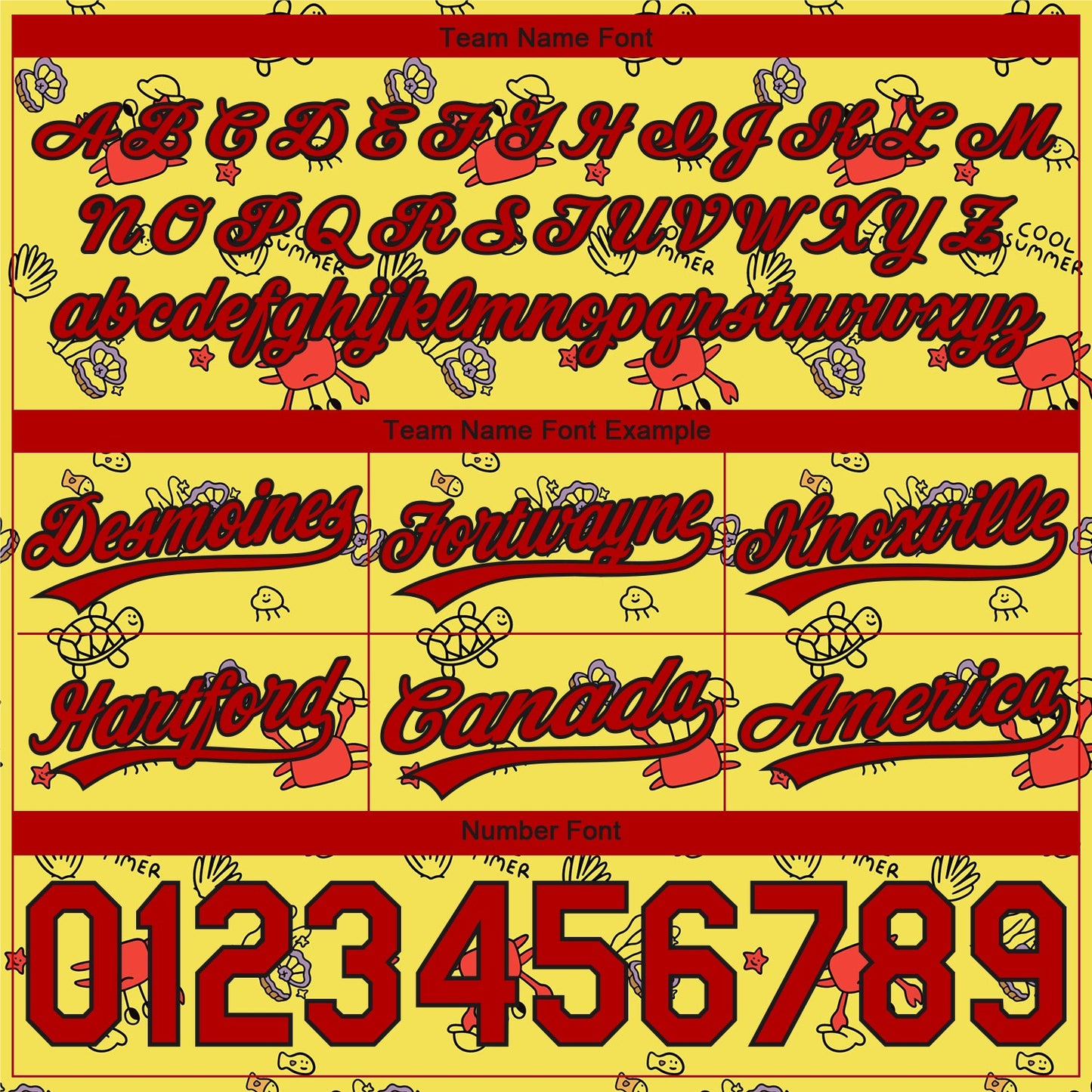 Custom Yellow Red-Black 3D Pattern Crabs And Shells Authentic Basketball Shorts view 3