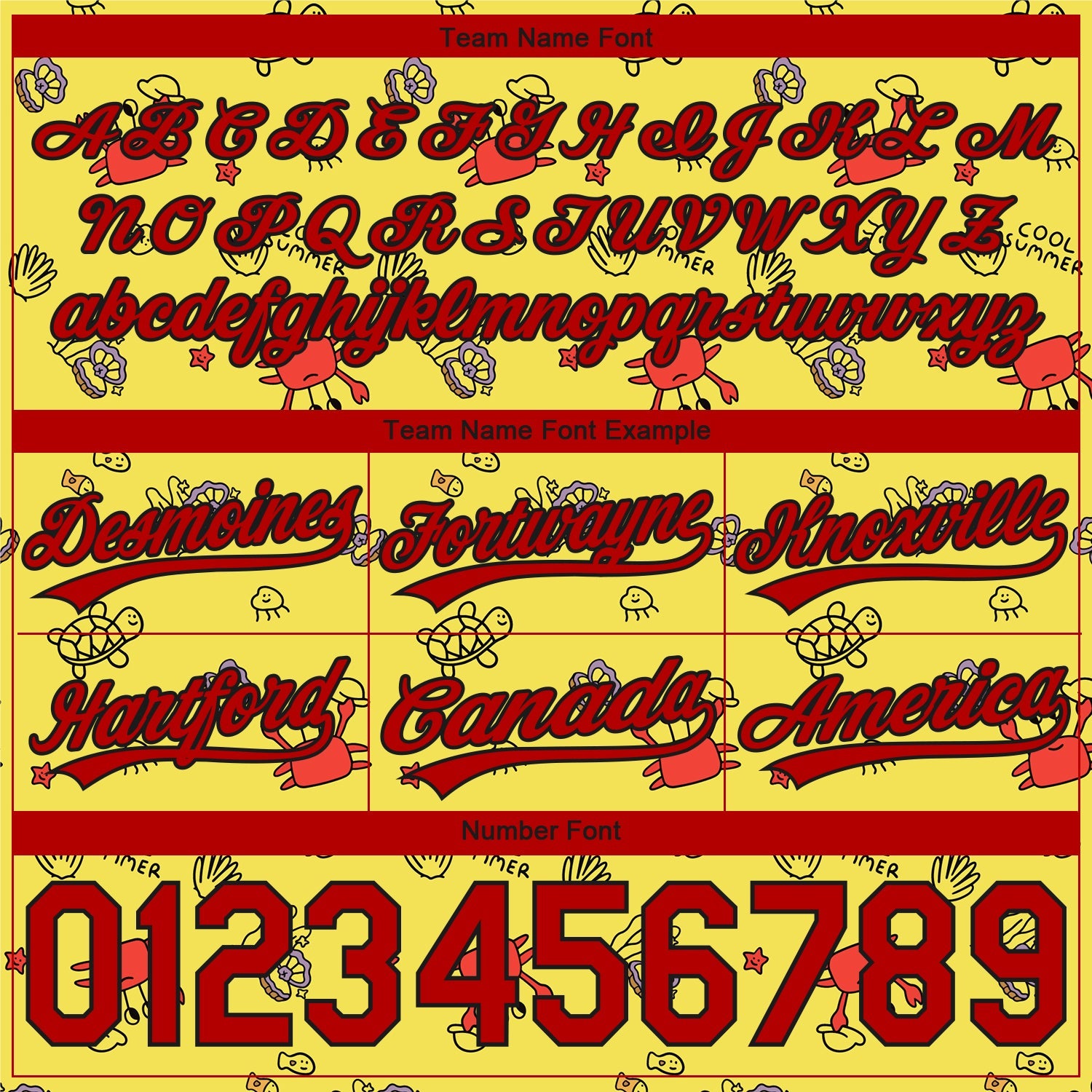 Custom Yellow Red-Black 3D Pattern Crabs And Shells Authentic Basketball Shorts view 3