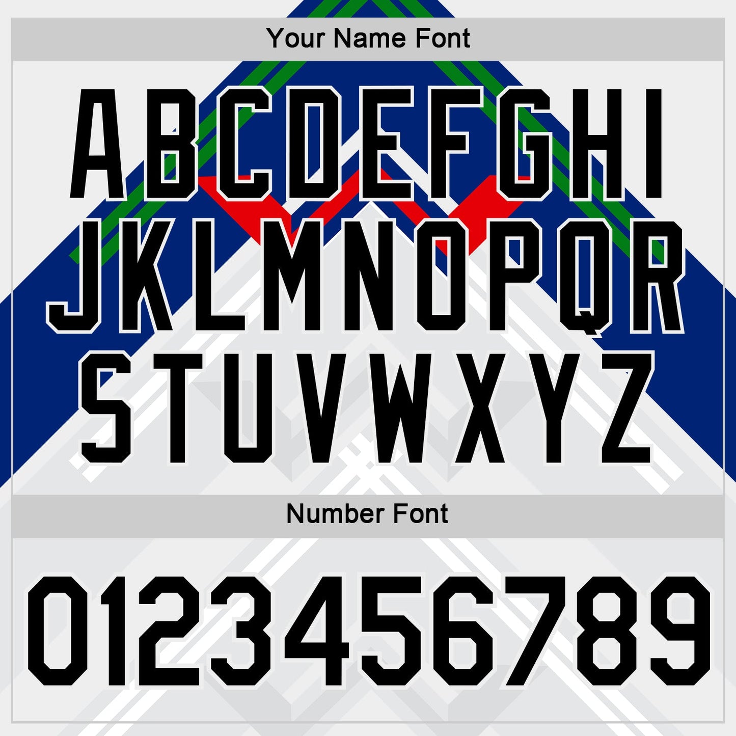 Custom White Black Gray Blue Green-Red New Caledonia Geometric Performance T-Shirt view 4