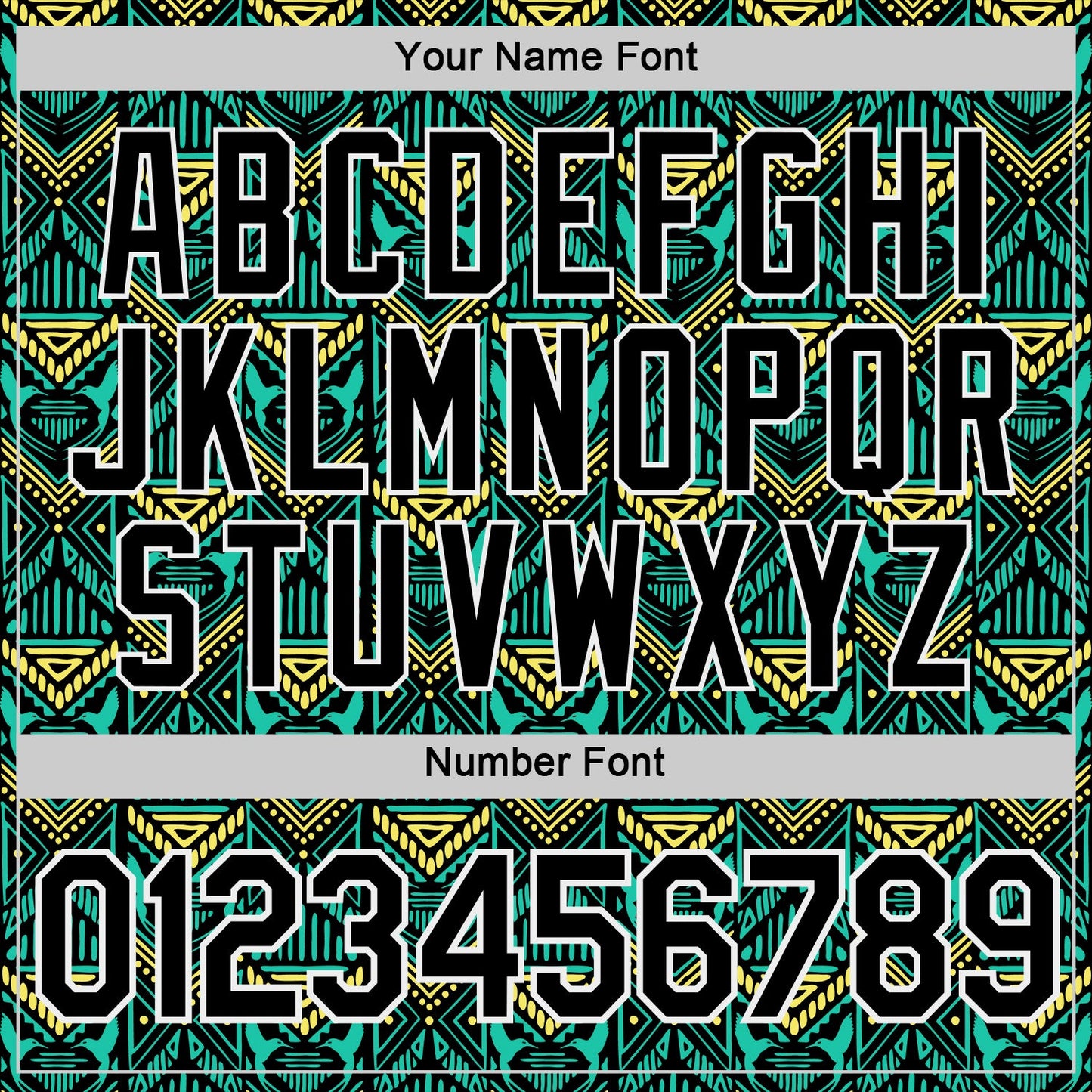 Custom Green Black Yellow-White Jamaica Geometric Performance T-Shirt view 4
