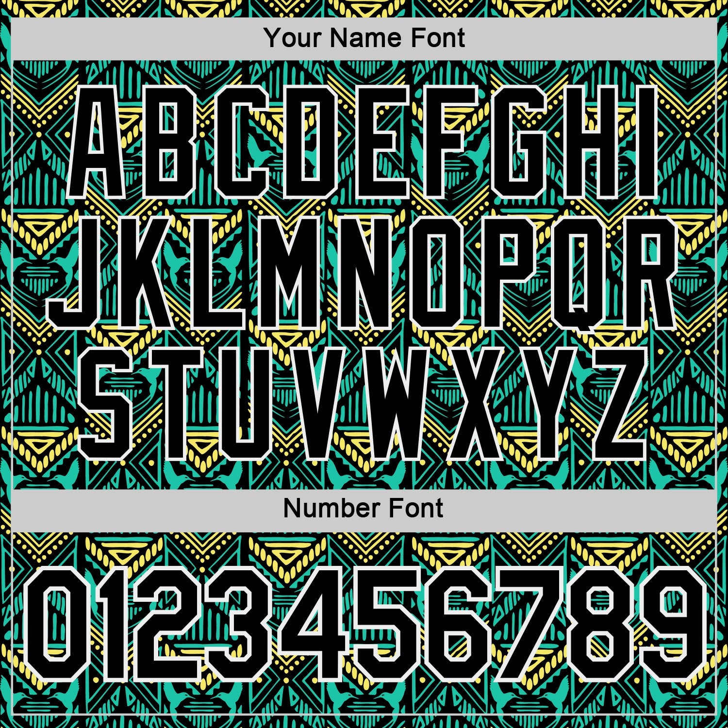 Custom Green Black Yellow-White Jamaica Geometric Performance T-Shirt view 4