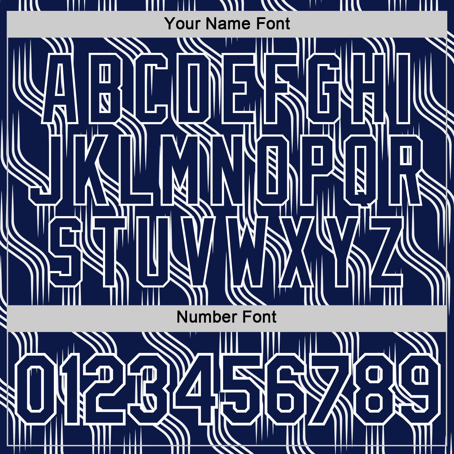 Custom Navy White Scotland Lines Performance T-Shirt view 4