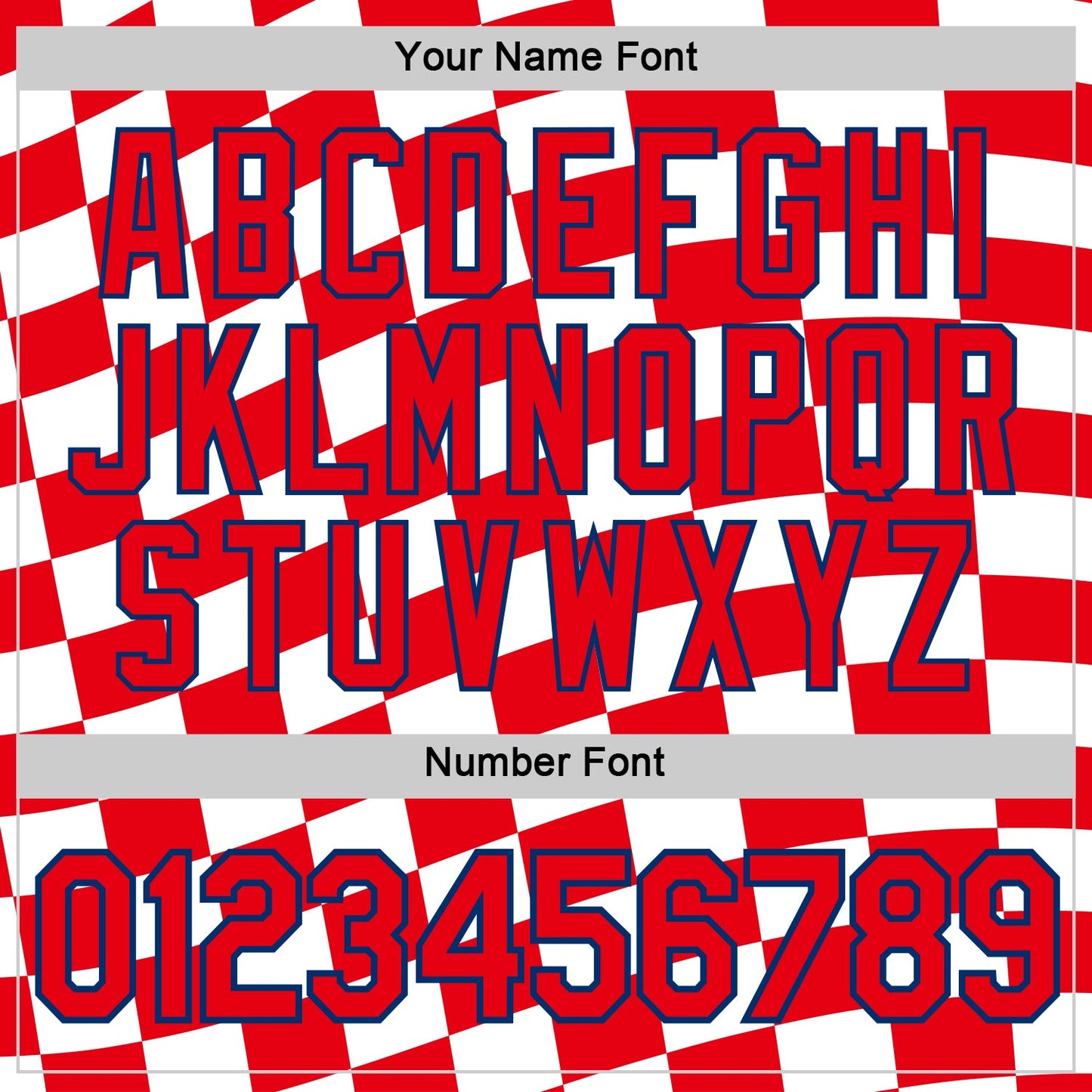 Custom White Fire Red-US Navy Blue Croatia Plaid Performance T-Shirt view 4