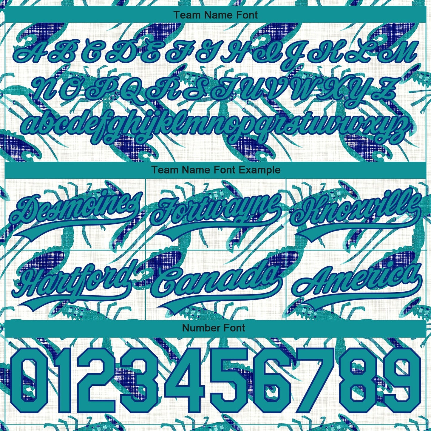 Custom Cream Teal-Royal 3D Pattern Lobsters Authentic Basketball Shorts view 3