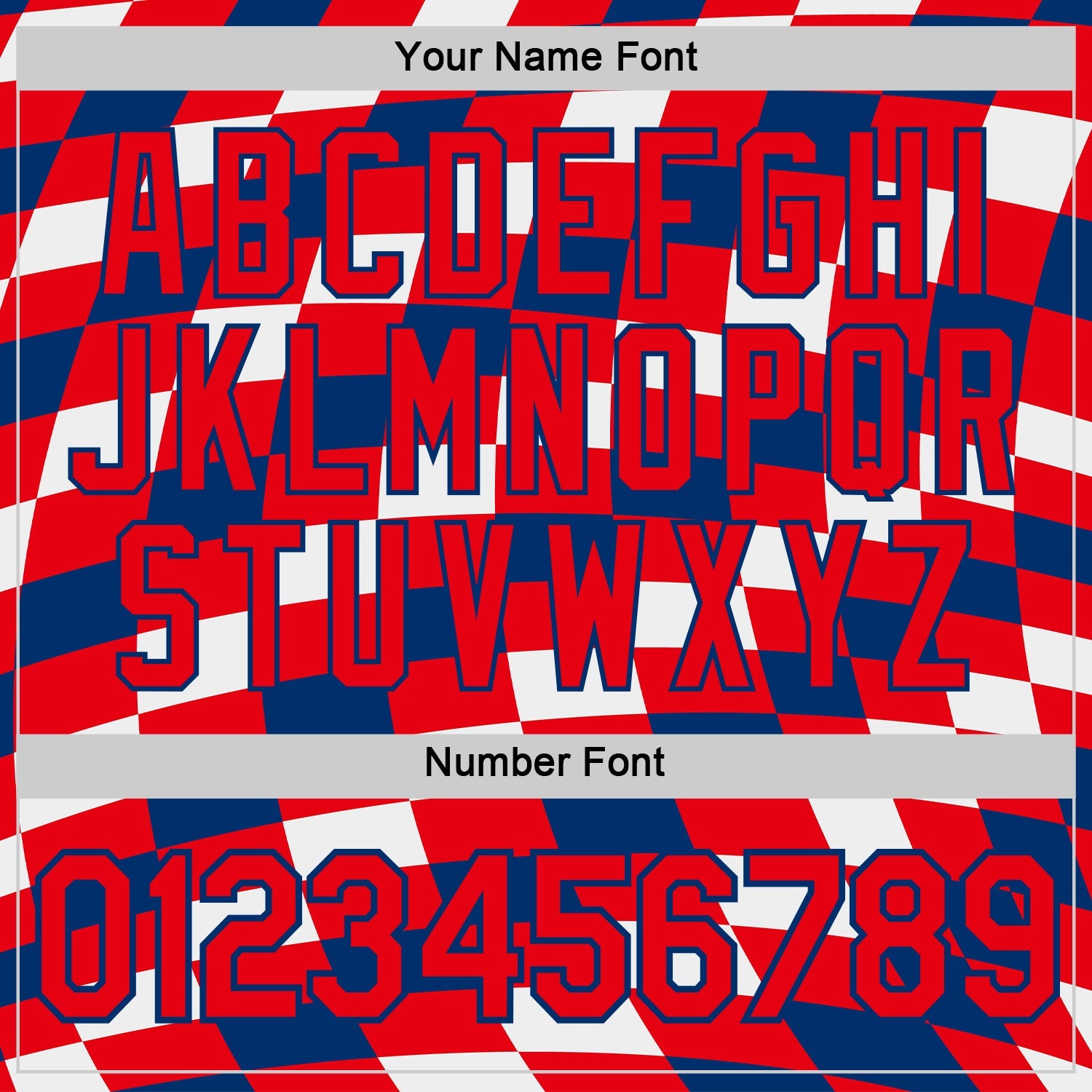 Custom White Fire Red-US Navy Blue Croatia Plaid Performance T-Shirt view 4