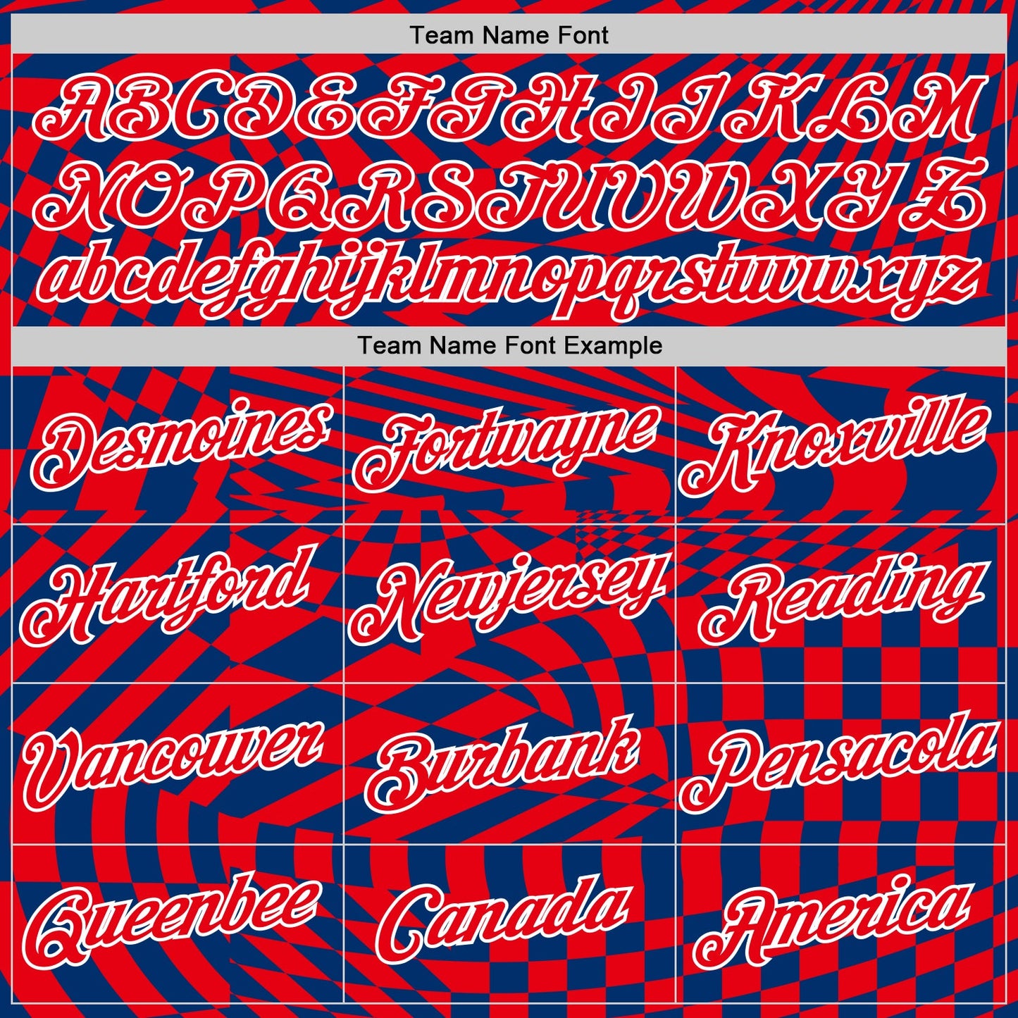 Custom US Navy Blue Fire Red-White Croatia Plaid Performance T-Shirt view 3