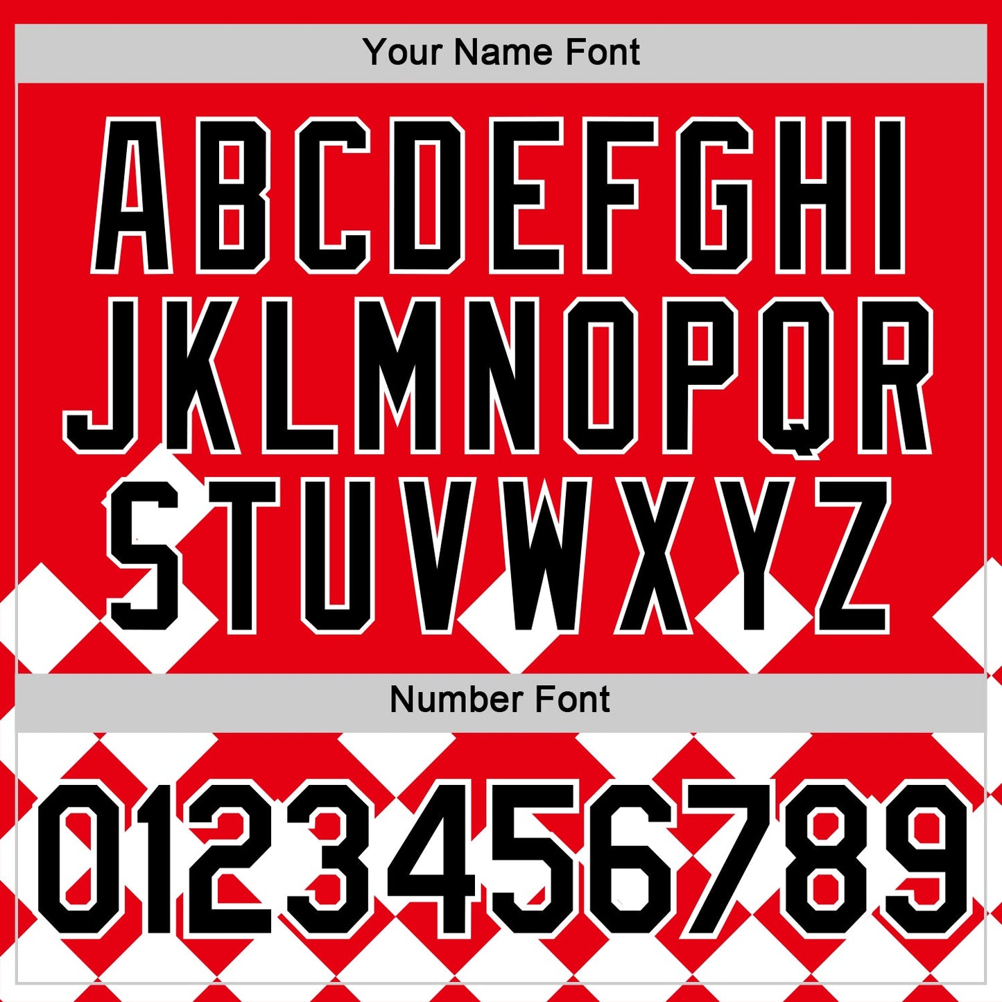 Custom Red Black-White Croatia Rhombus Performance T-Shirt view 4