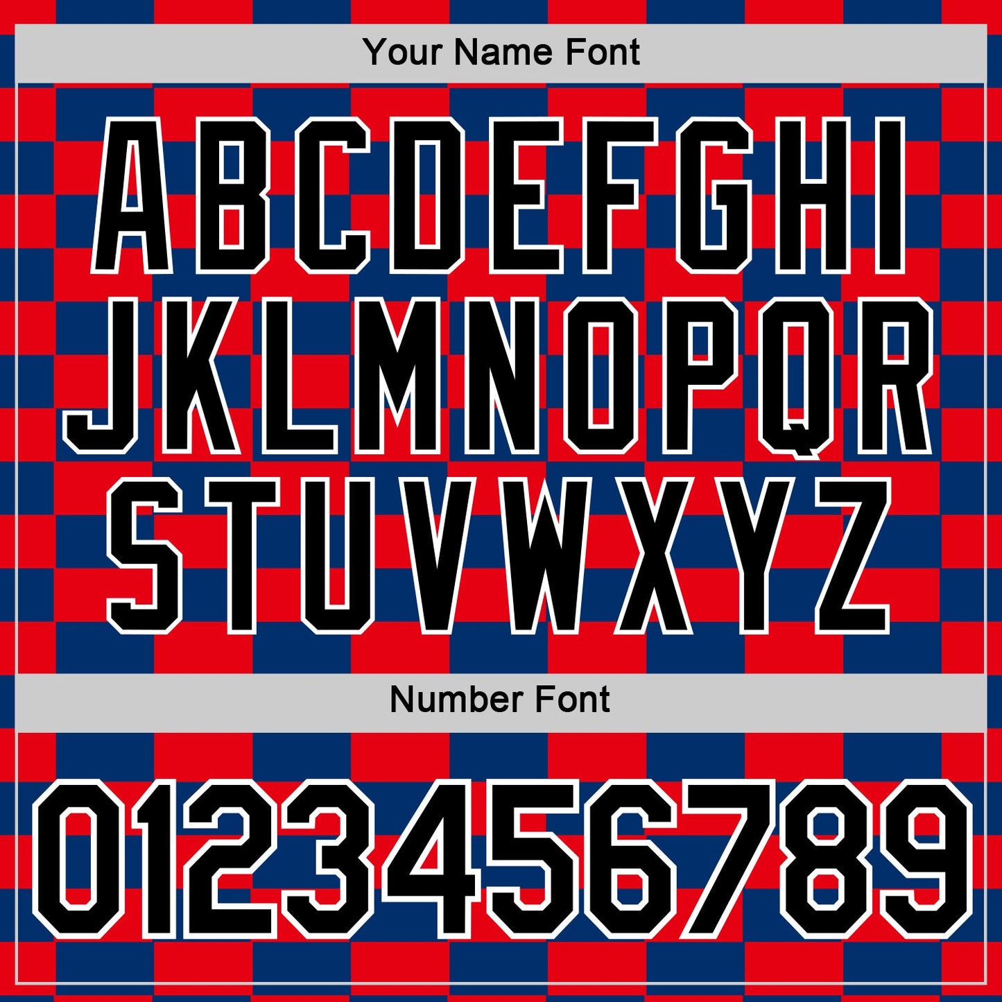 Custom Blue Black White-Red Croatia Plaid Performance T-Shirt view 4