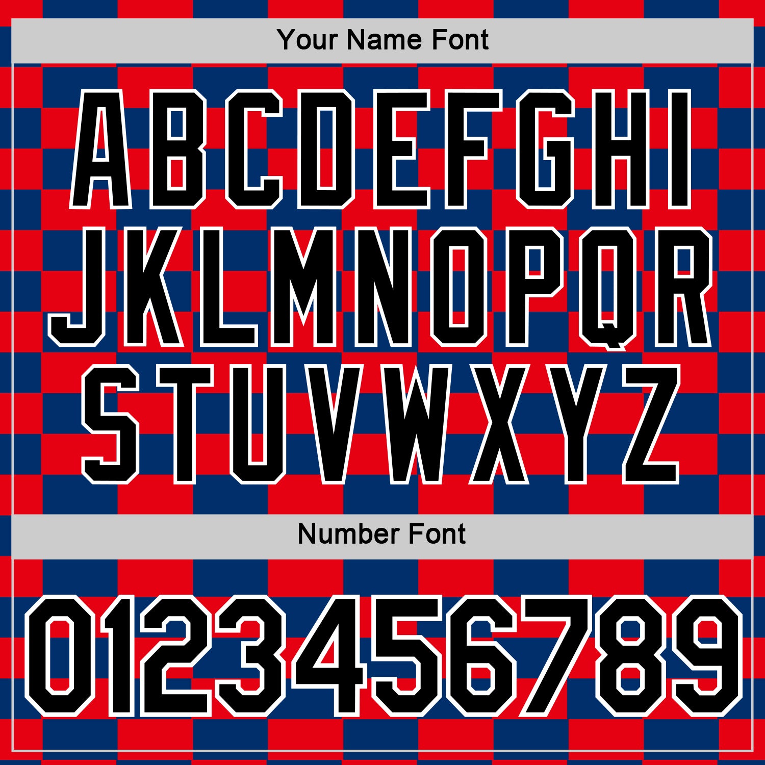 Custom Blue Black White-Red Croatia Plaid Performance T-Shirt view 4