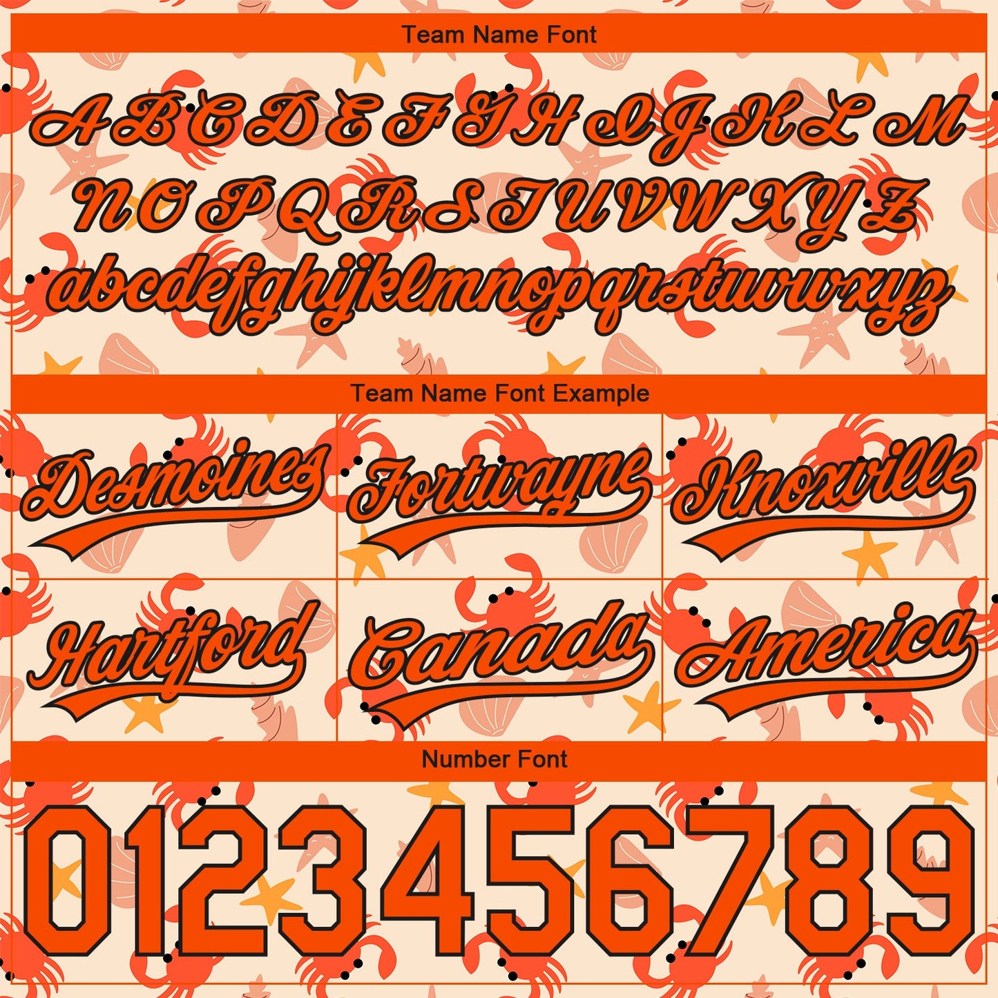 Custom Cream Orange-Black 3D Pattern Crabs Shells And Starfishs Authentic Basketball Shorts view 3