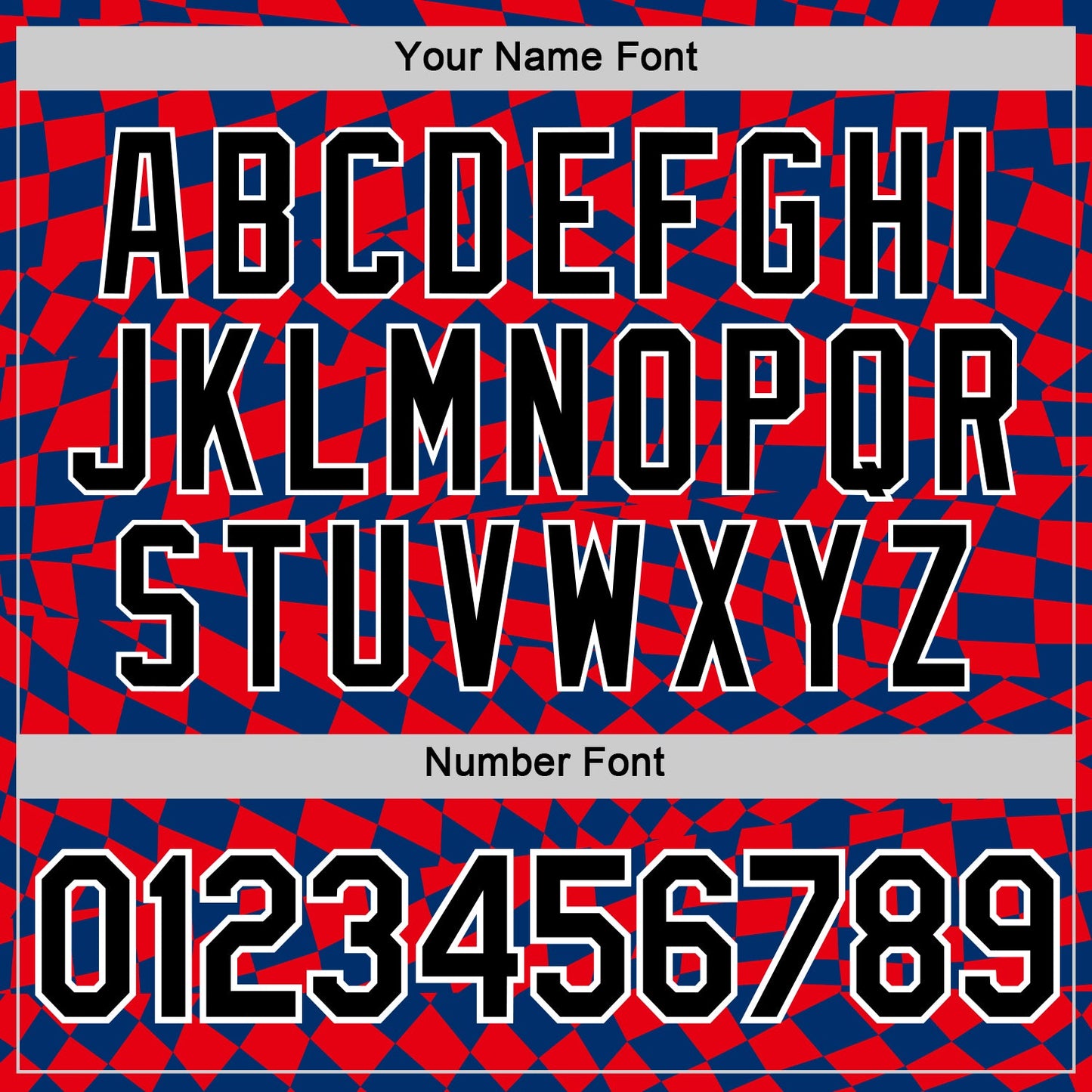 Custom Blue Black White-Red Croatia Plaid Performance T-Shirt view 4
