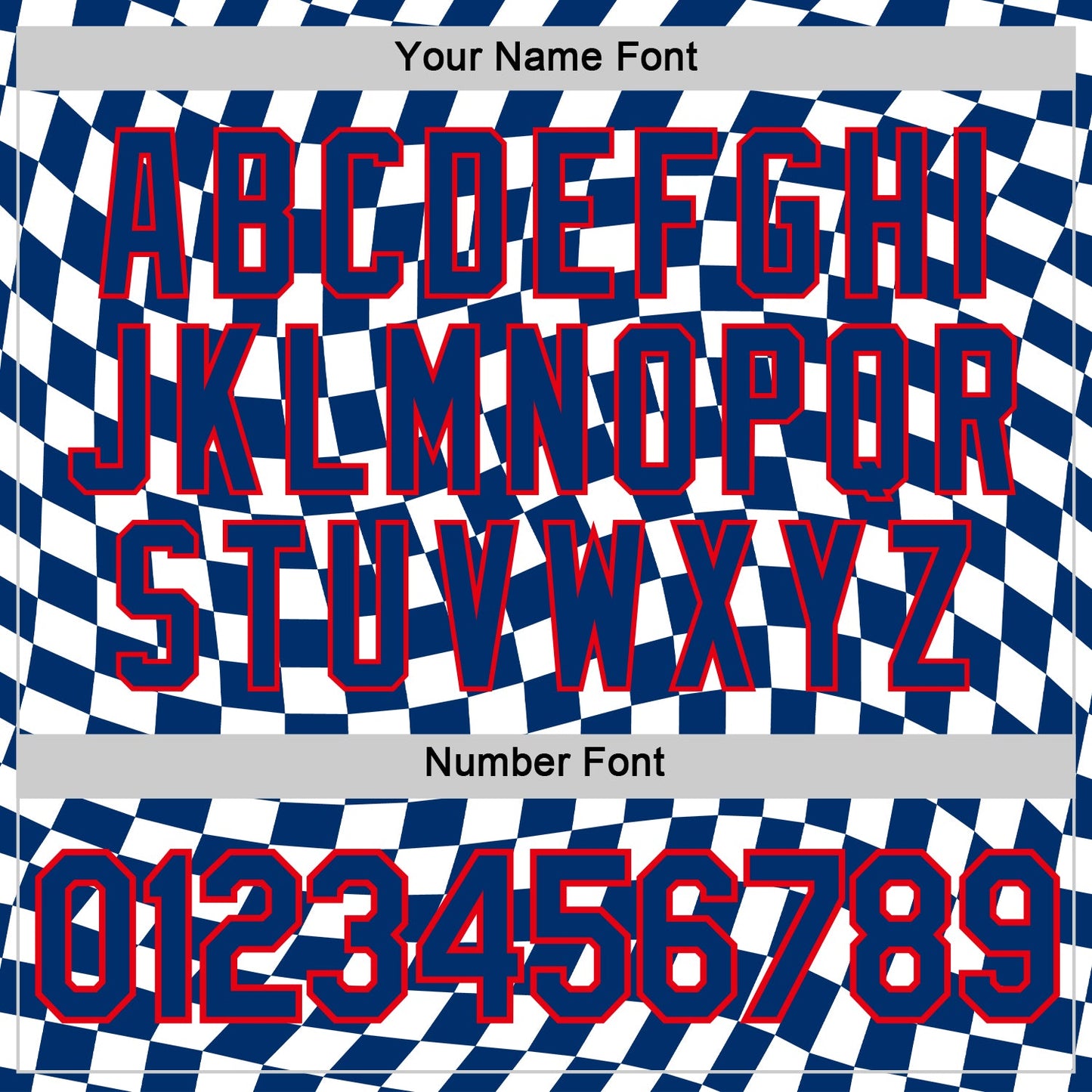 Custom White US Navy Blue Fire Red-Blue Croatia Plaid Performance T-Shirt view 4