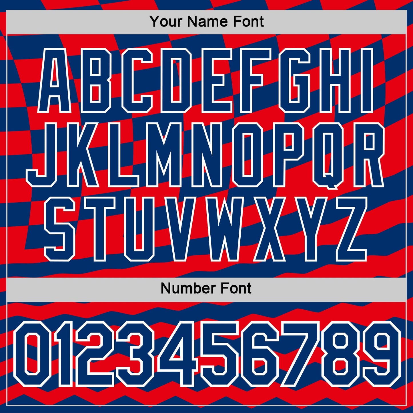 Custom Red US Navy Blue-White Croatia Geometric Performance T-Shirt view 4