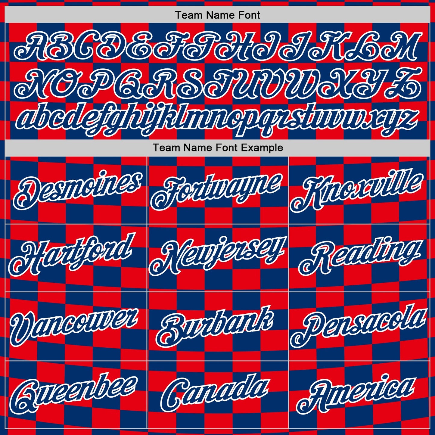Custom US Navy Blue White-Red Croatia Plaid Performance T-Shirt view 3