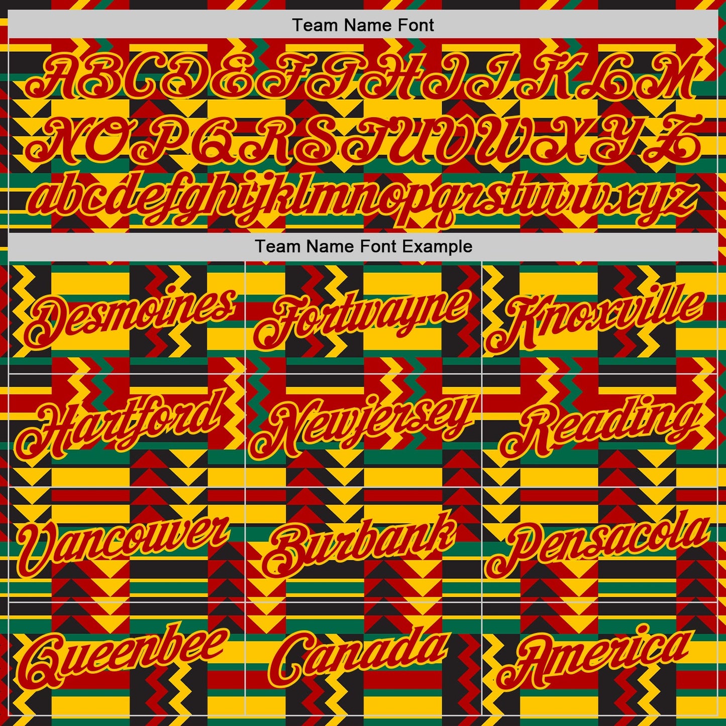 Custom Red Yellow Kelly Green-Black Ghana Geometric Performance T-Shirt view 3