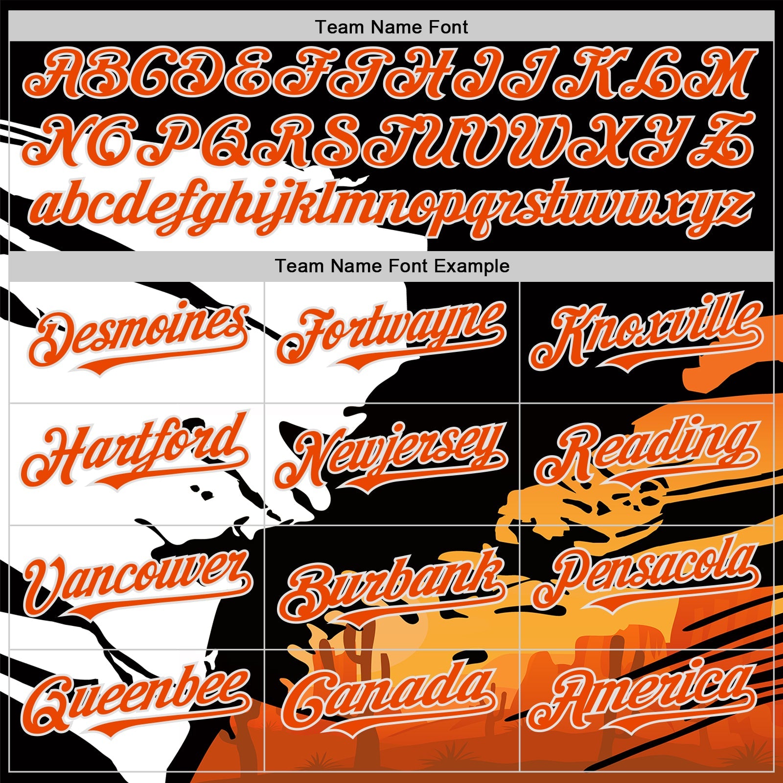 Custom Black Orange-White Texas Sunset Southwest Landscape City Edition Authentic Baseball Jersey view 4