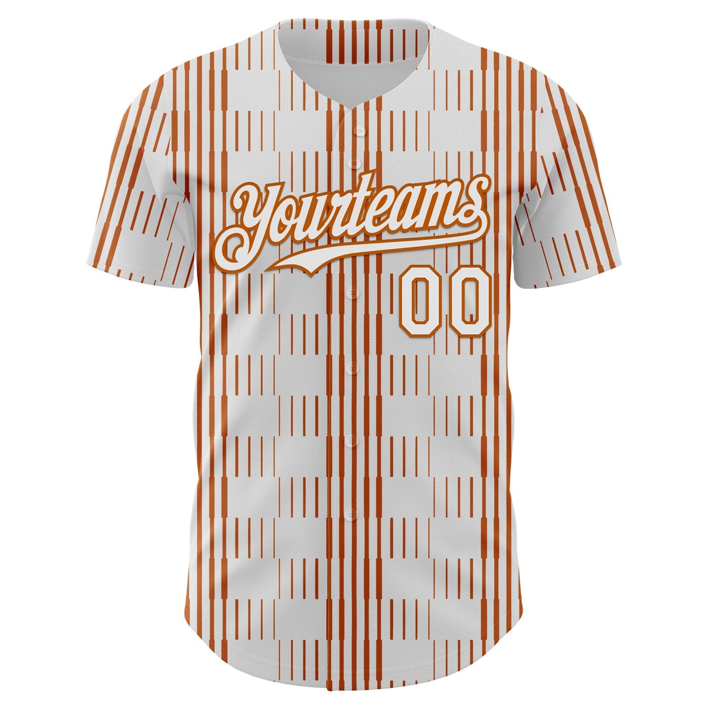 Custom White Texas Orange Texas Flag Stripe City Edition Authentic Baseball Jersey view 2