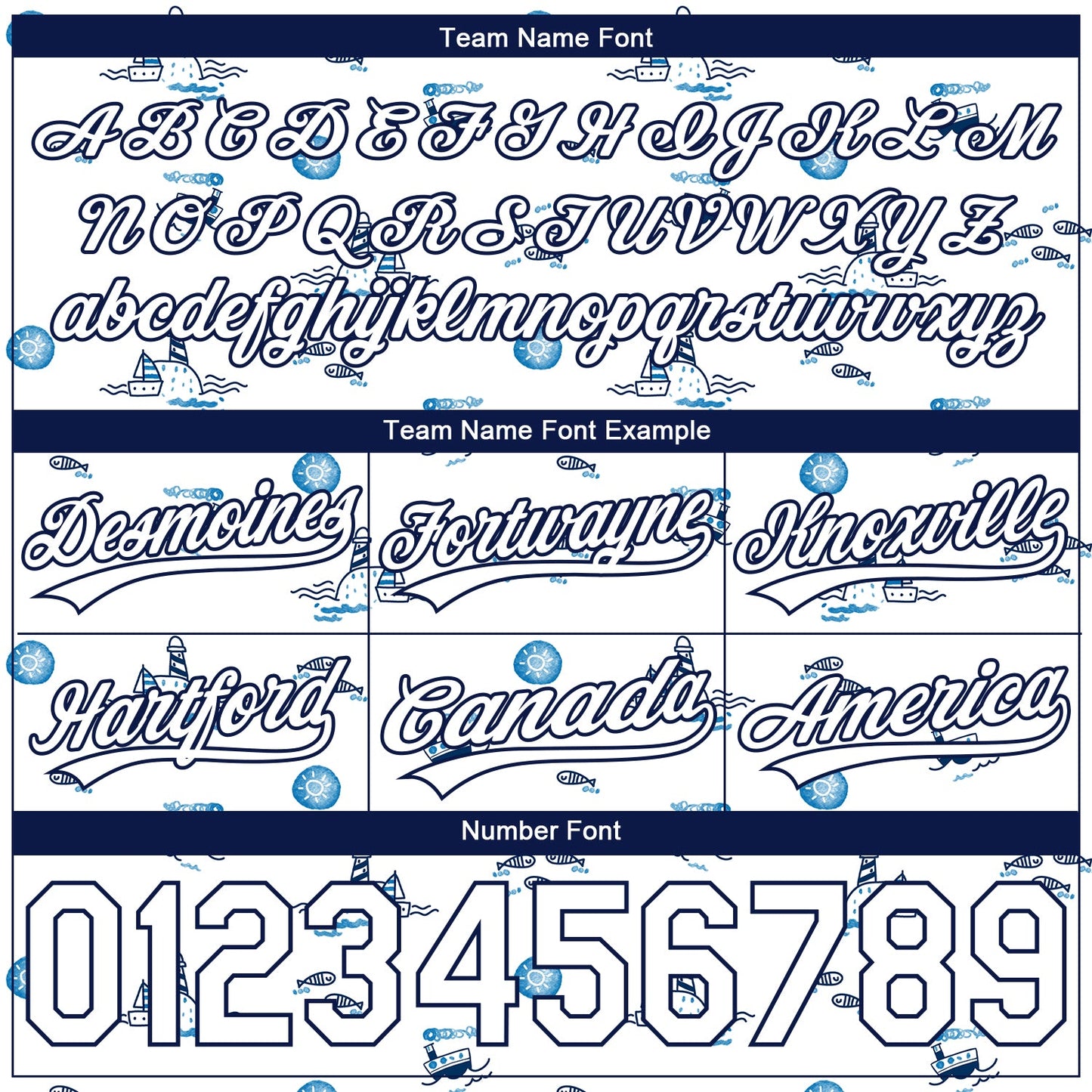Custom White Navy 3D Pattern Fish And Ships Authentic Basketball Shorts view 3