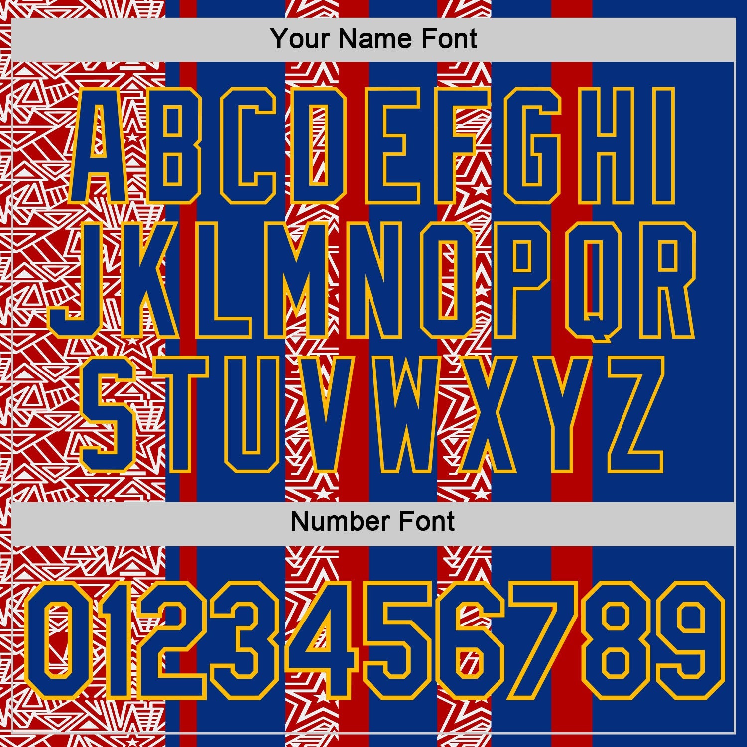 Custom Red Royal Gold-White France Star Performance T-Shirt view 4