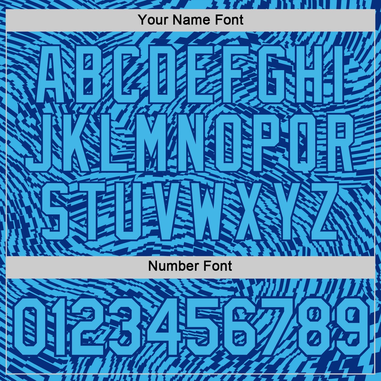 Custom Blue Sky Blue-Royal Uruguay Stripe Performance T-Shirt view 4