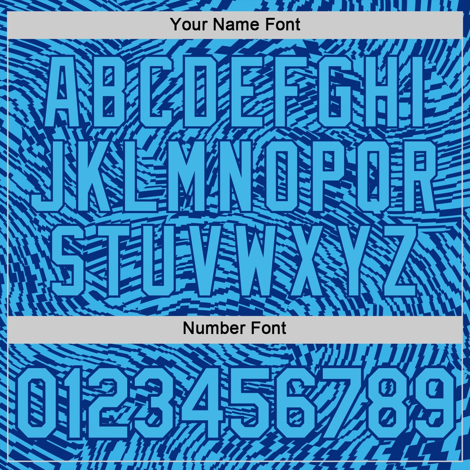 Custom Blue Sky Blue-Royal Uruguay Stripe Performance T-Shirt view 4