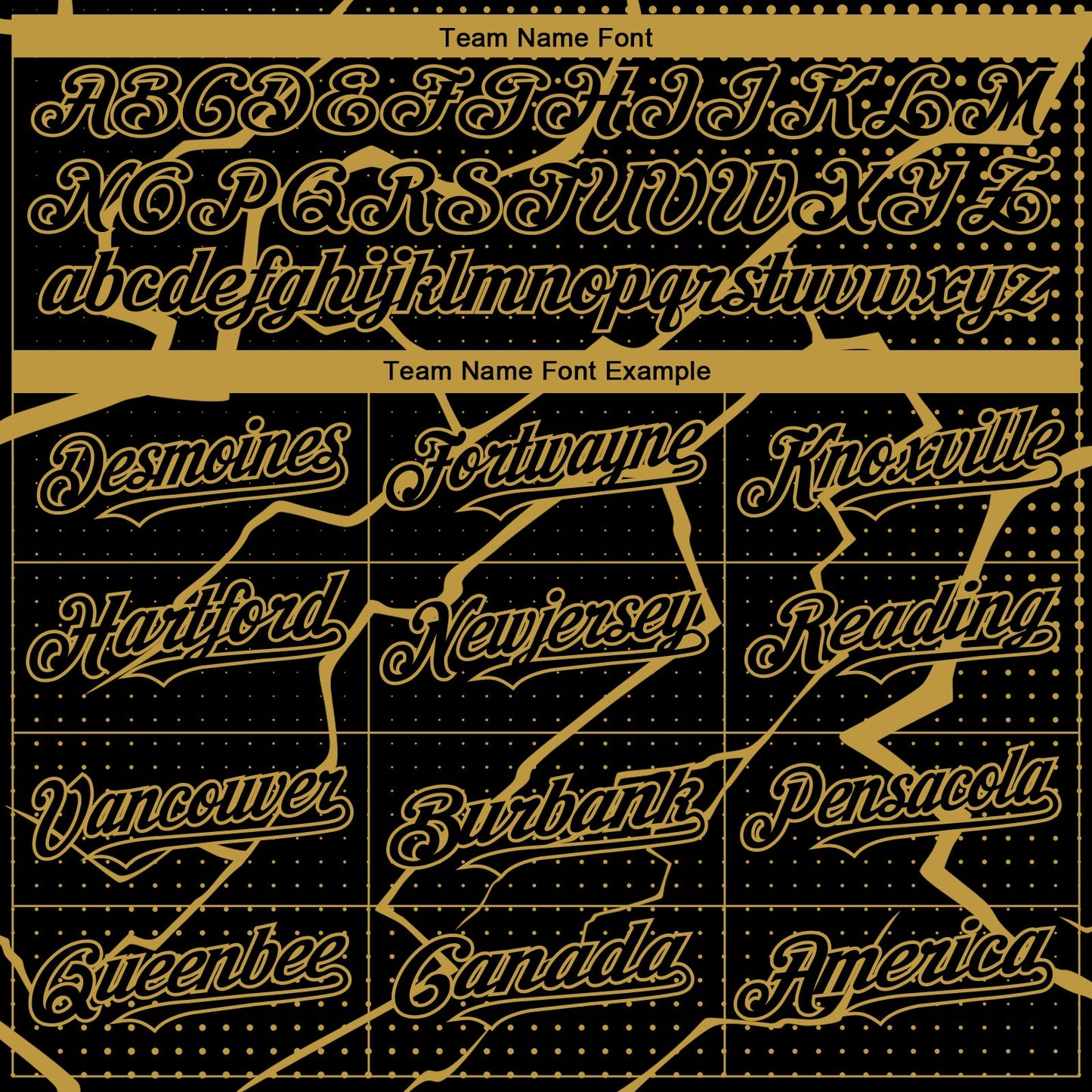 Custom Black Old Gold Lightning Polka Dot Authentic Baseball Jersey view 4