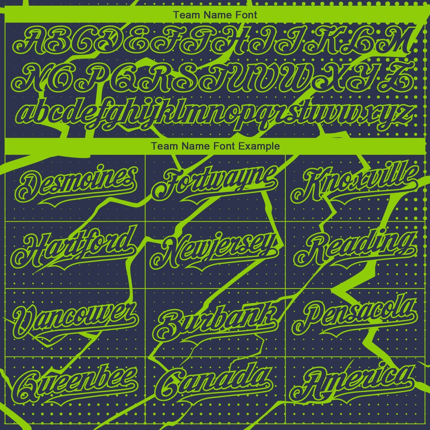 Custom Navy Neon Green Lightning Polka Dot Authentic Baseball Jersey view 4