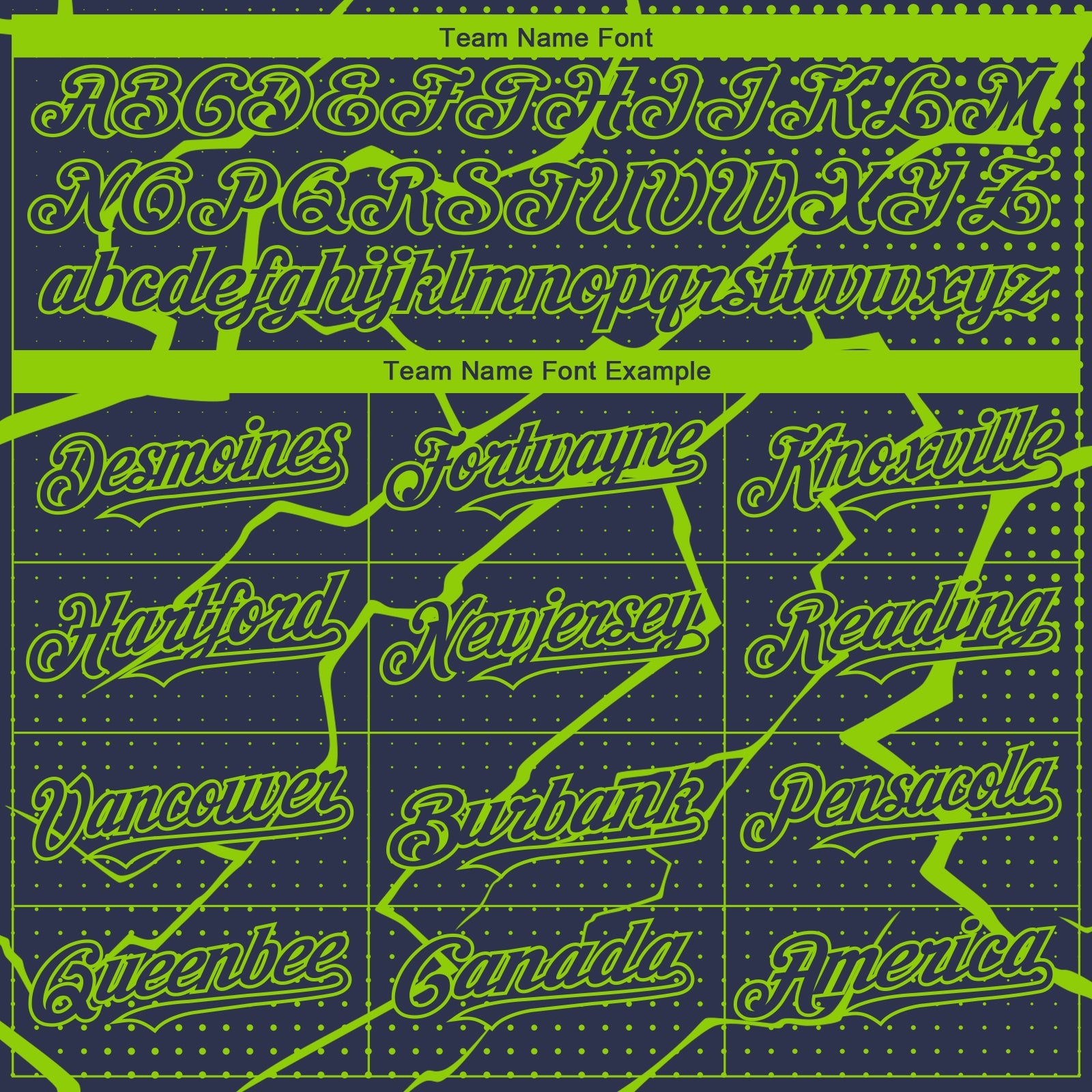 Custom Navy Neon Green Lightning Polka Dot Authentic Baseball Jersey view 4