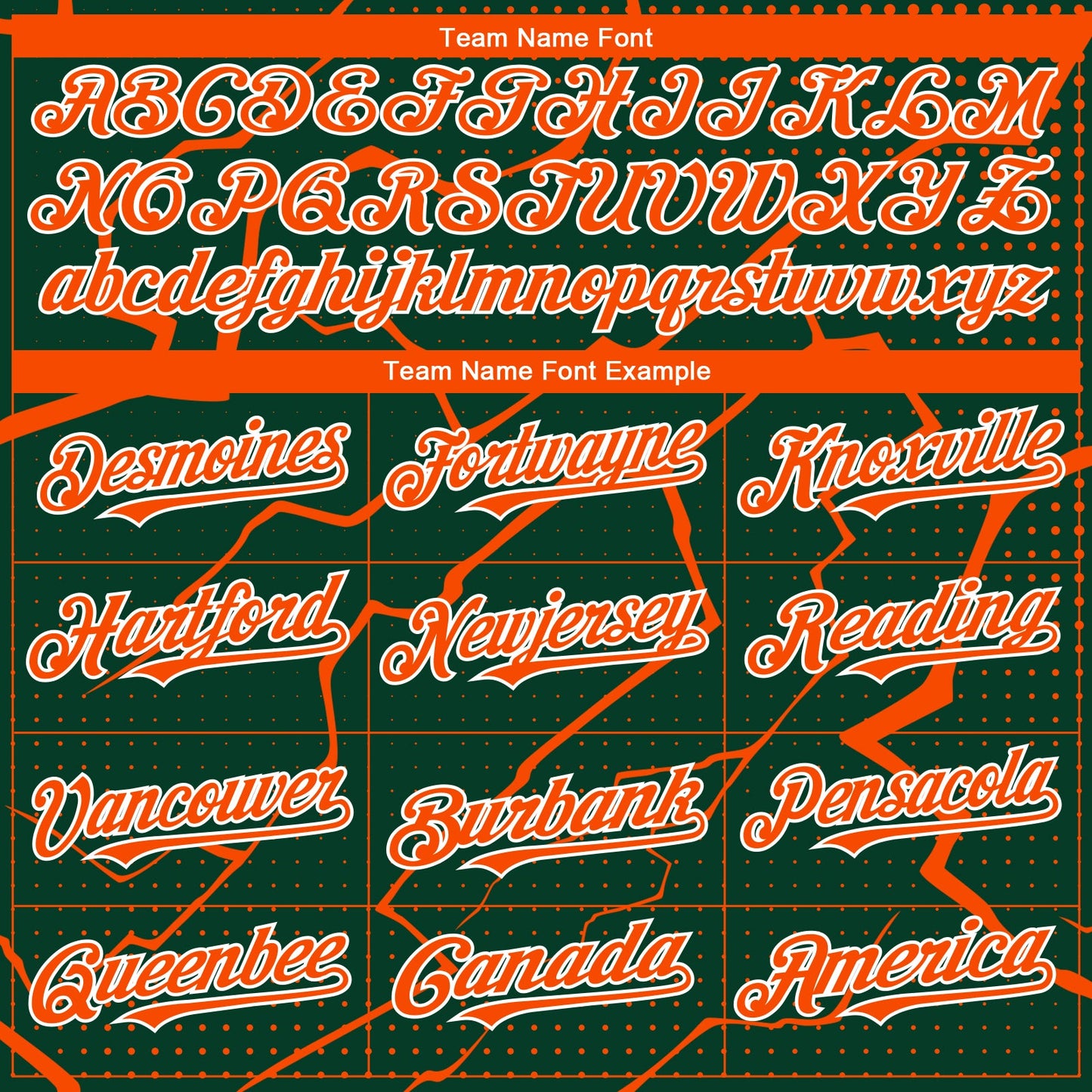 Custom Green Orange-White Lightning Polka Dot Authentic Baseball Jersey view 4