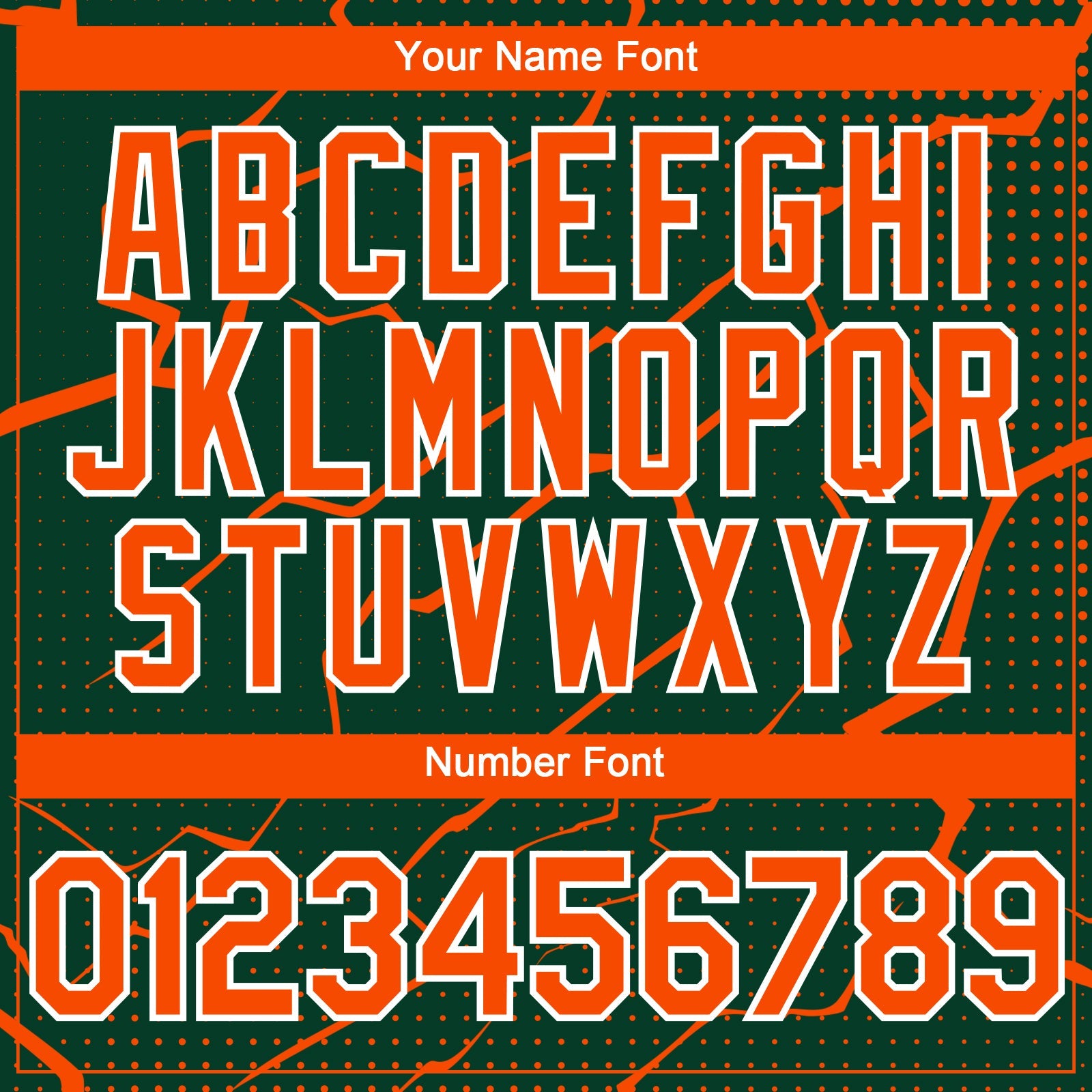 Custom Green Orange-White Lightning Polka Dot Authentic Baseball Jersey view 5