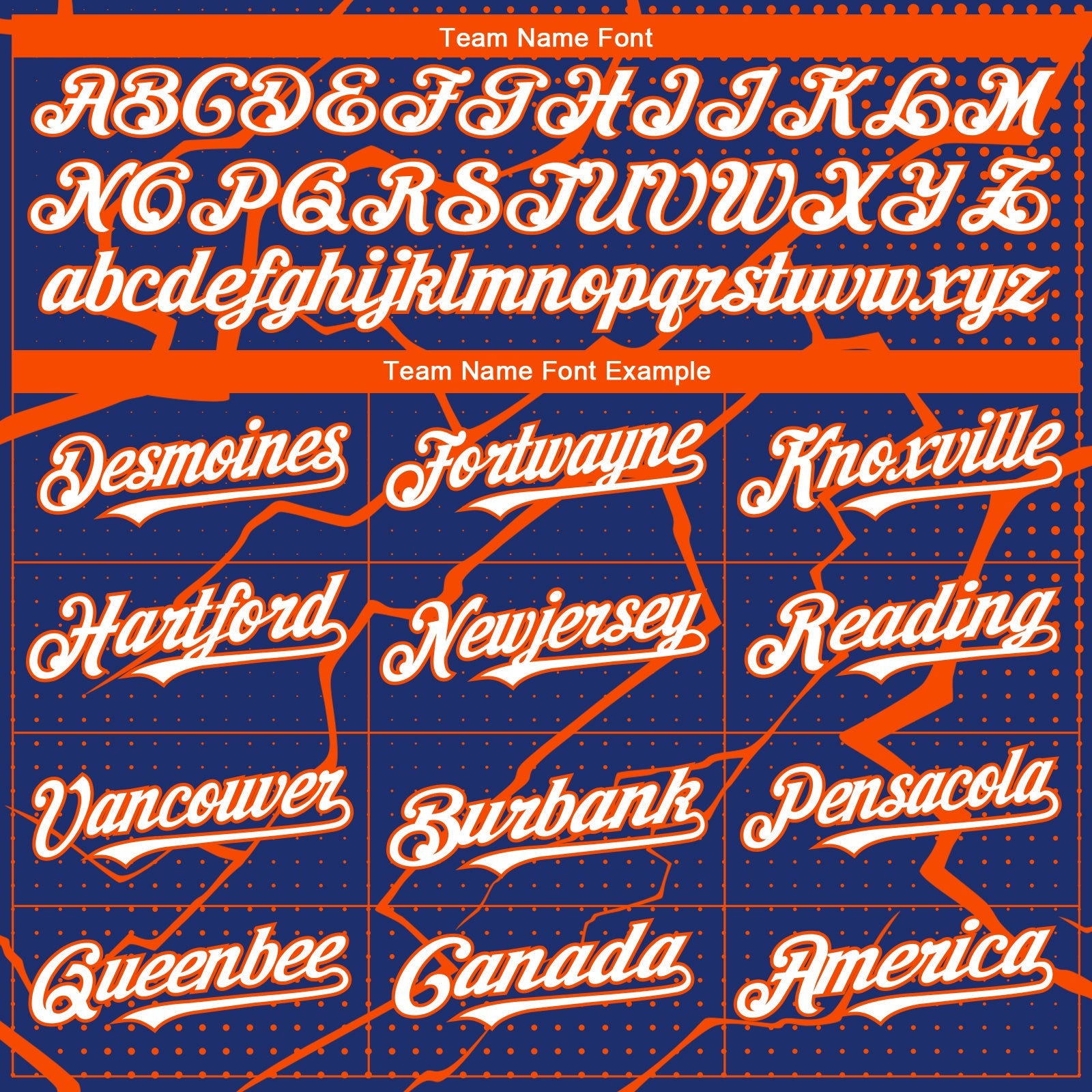 Custom Royal Orange-White Lightning Polka Dot Authentic Baseball Jersey view 4